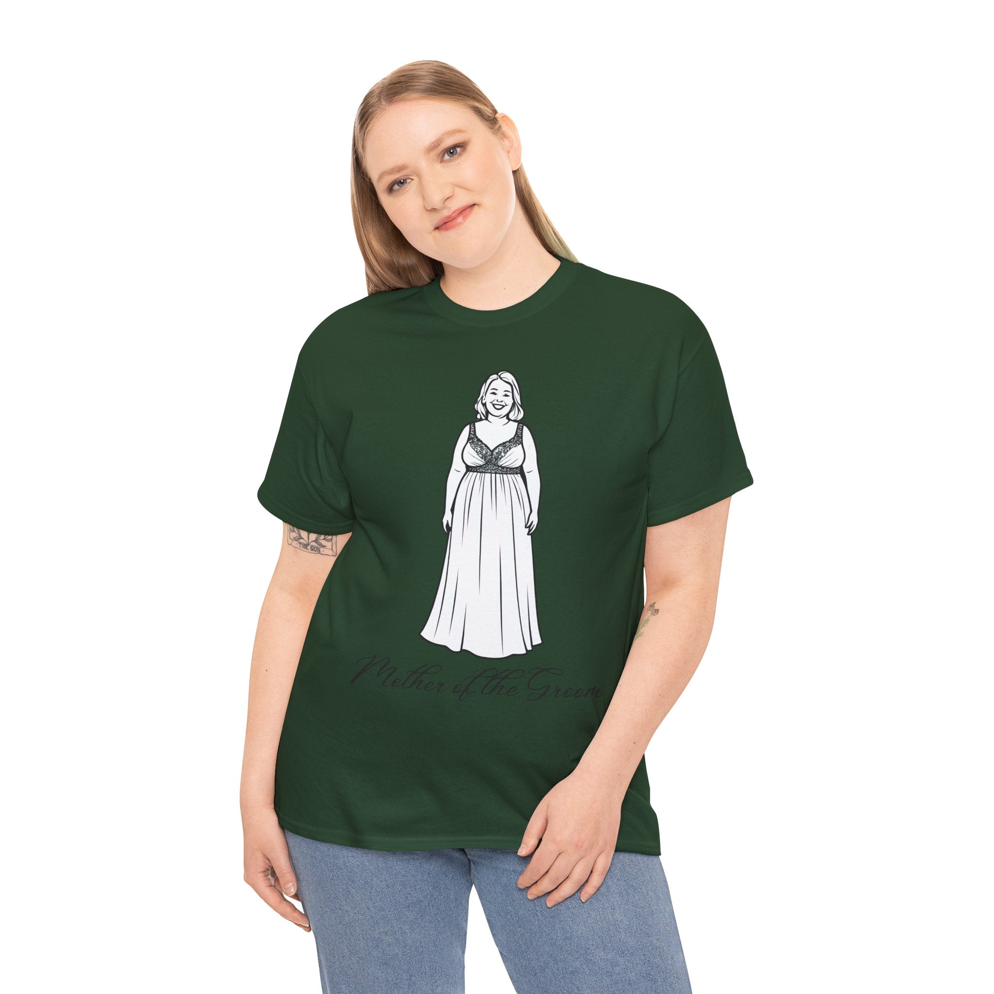 Mother of the Groom Tee, Unisex Cotton T-Shirt for Weddings, Bridal Party Apparel, Gift for Mother, Wedding Day Fashion