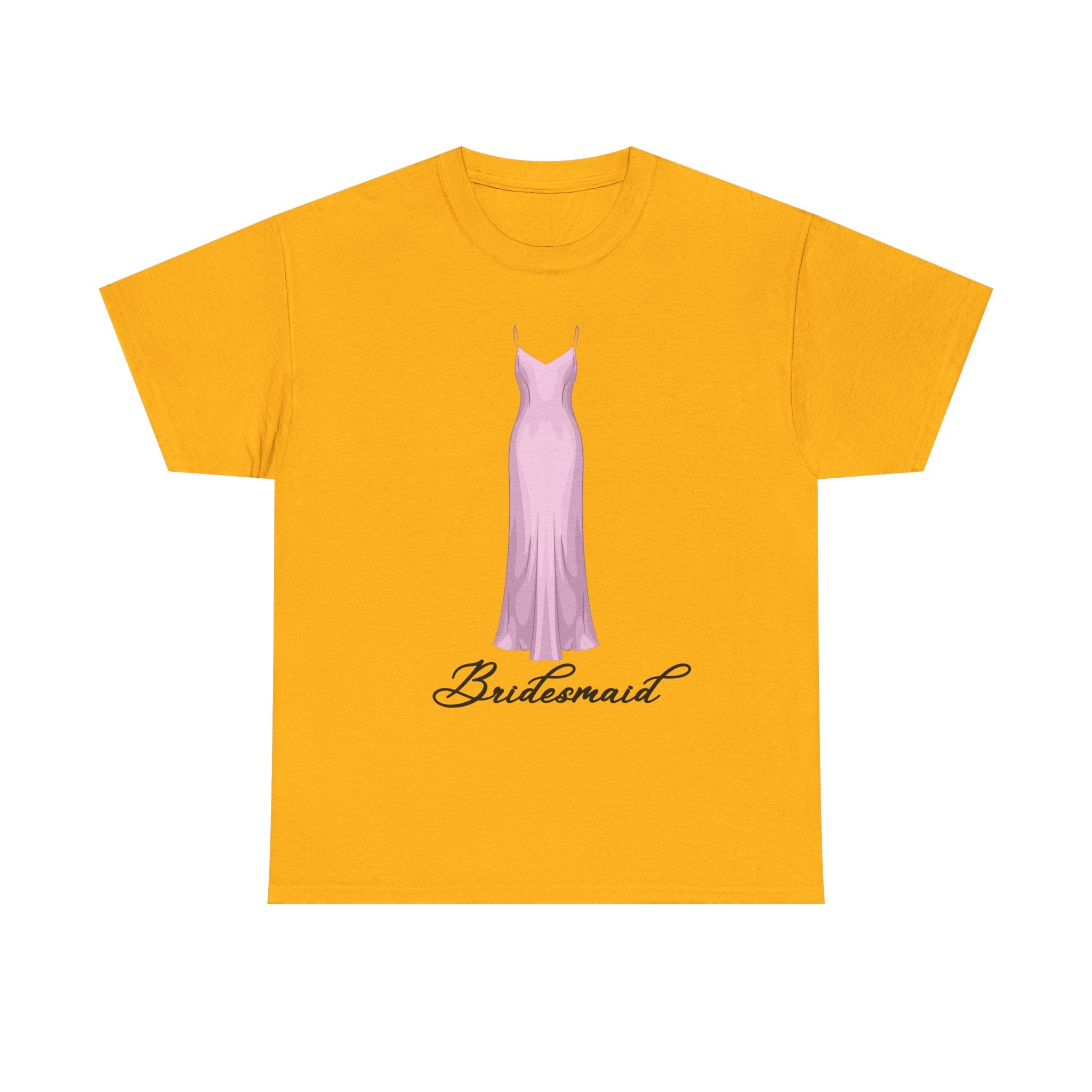 Bridesmaid Heavy Cotton Tee, Wedding Party Apparel, Unisex T-Shirt, Bridal Shower Gift, Casual Wedding Attire, Fun Bridesmaid Shirt
