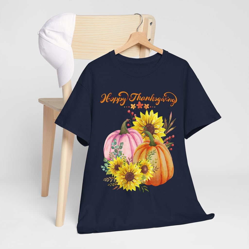 Thanksgiving T-shirts, Pumpkin Tee, Autumn Shirt, Unisex Fall Apparel, Holiday Gift, Cozy Outfit, Harvest Festival Clothing