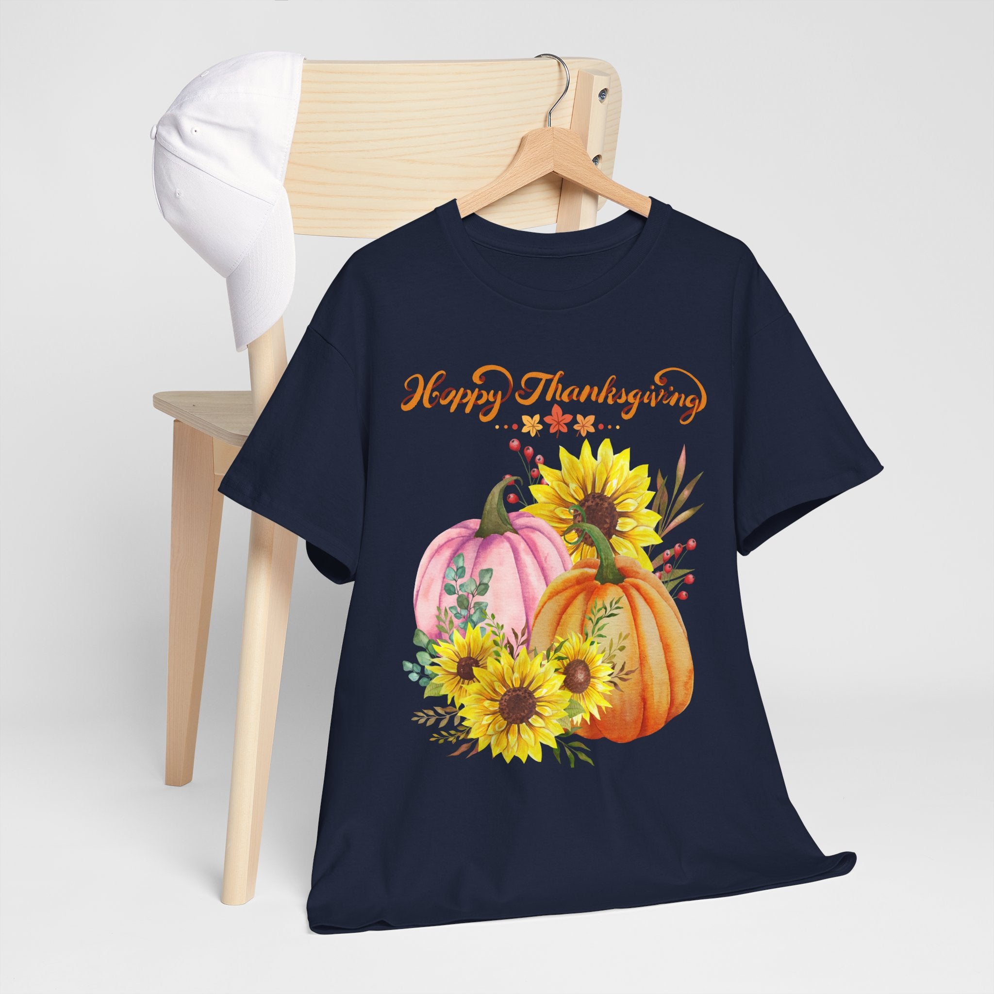 Thanksgiving T-shirts, Pumpkin Tee, Autumn Shirt, Unisex Fall Apparel, Holiday Gift, Cozy Outfit, Harvest Festival Clothing