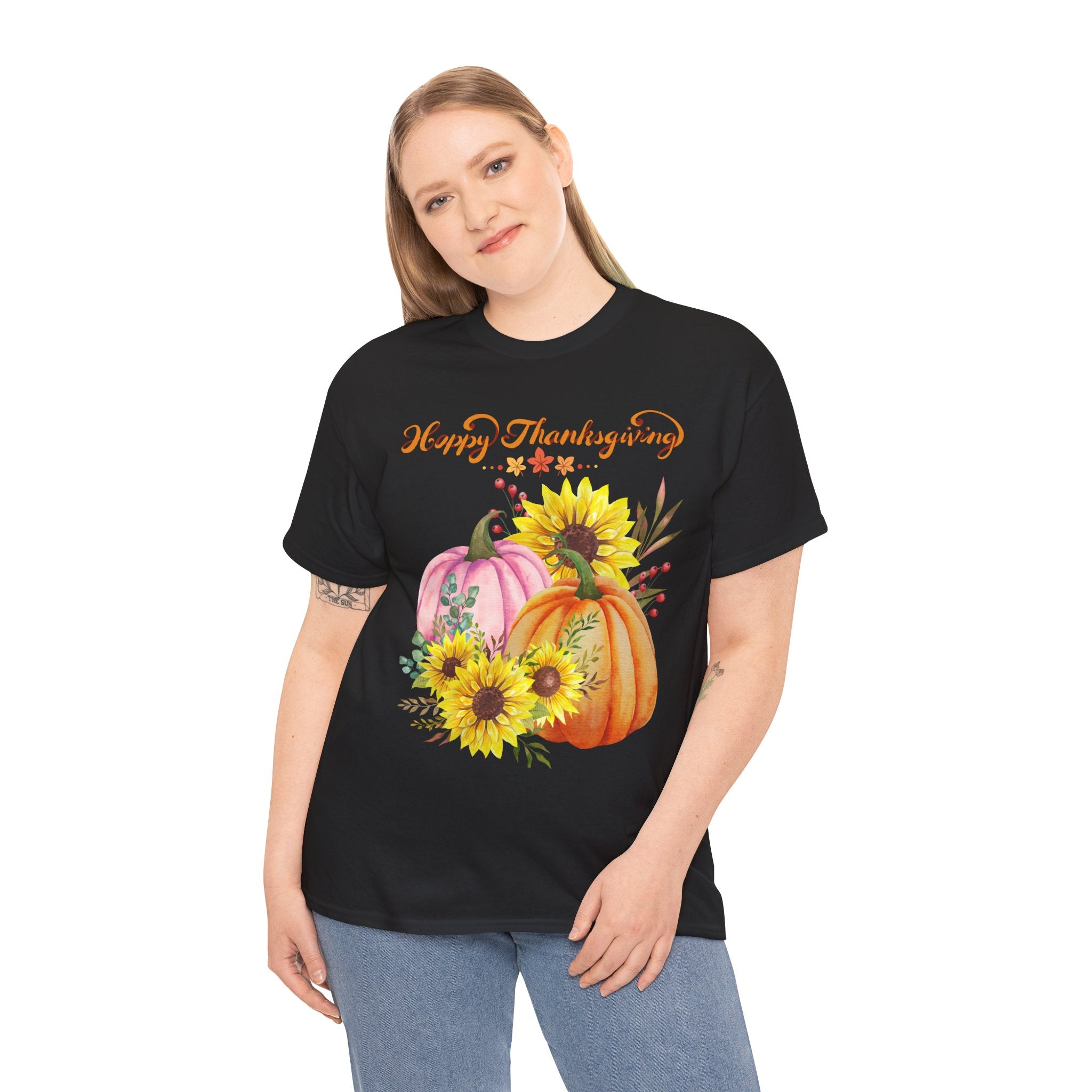 Thanksgiving T-shirts, Pumpkin Tee, Autumn Shirt, Unisex Fall Apparel, Holiday Gift, Cozy Outfit, Harvest Festival Clothing