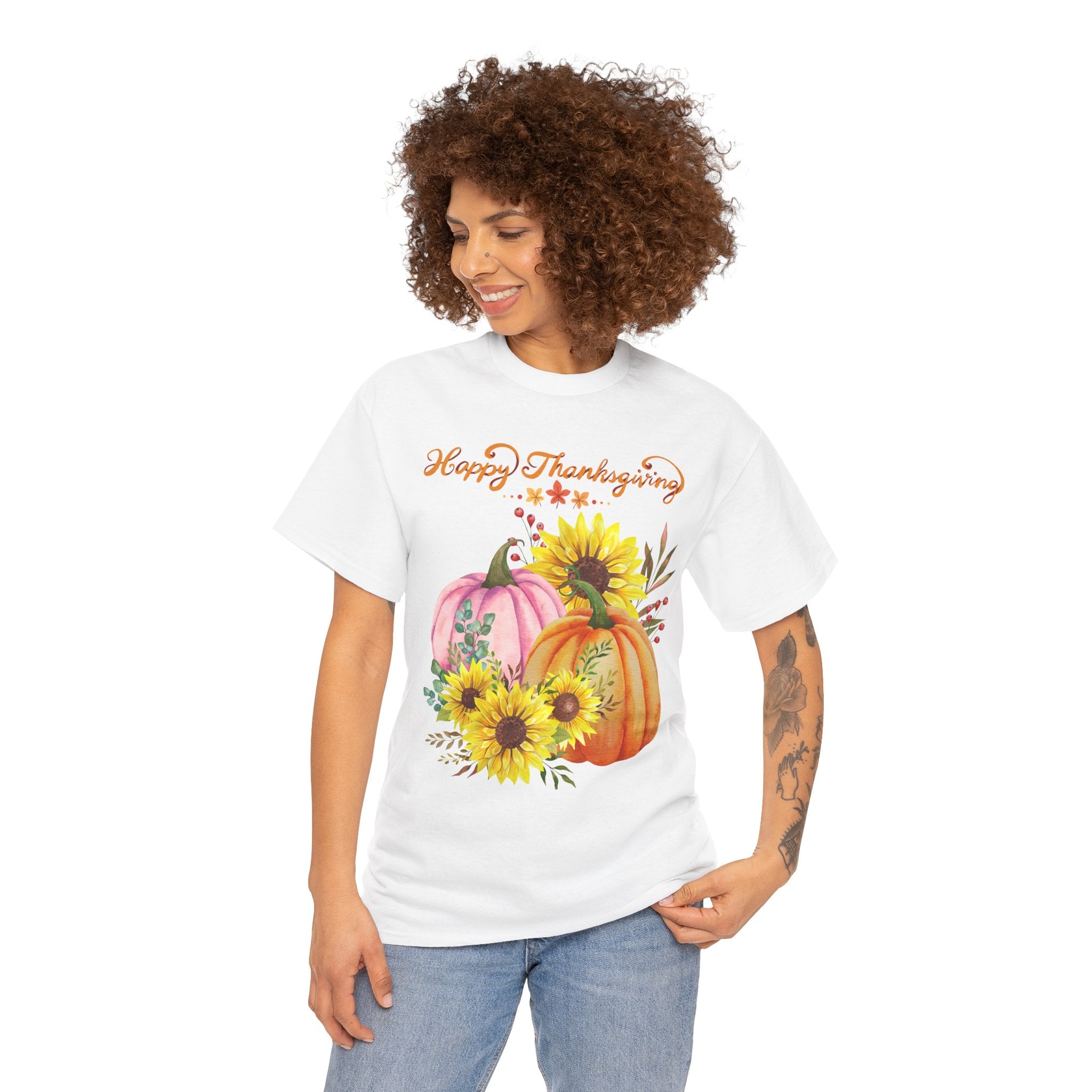 Thanksgiving T-shirts, Pumpkin Tee, Autumn Shirt, Unisex Fall Apparel, Holiday Gift, Cozy Outfit, Harvest Festival Clothing