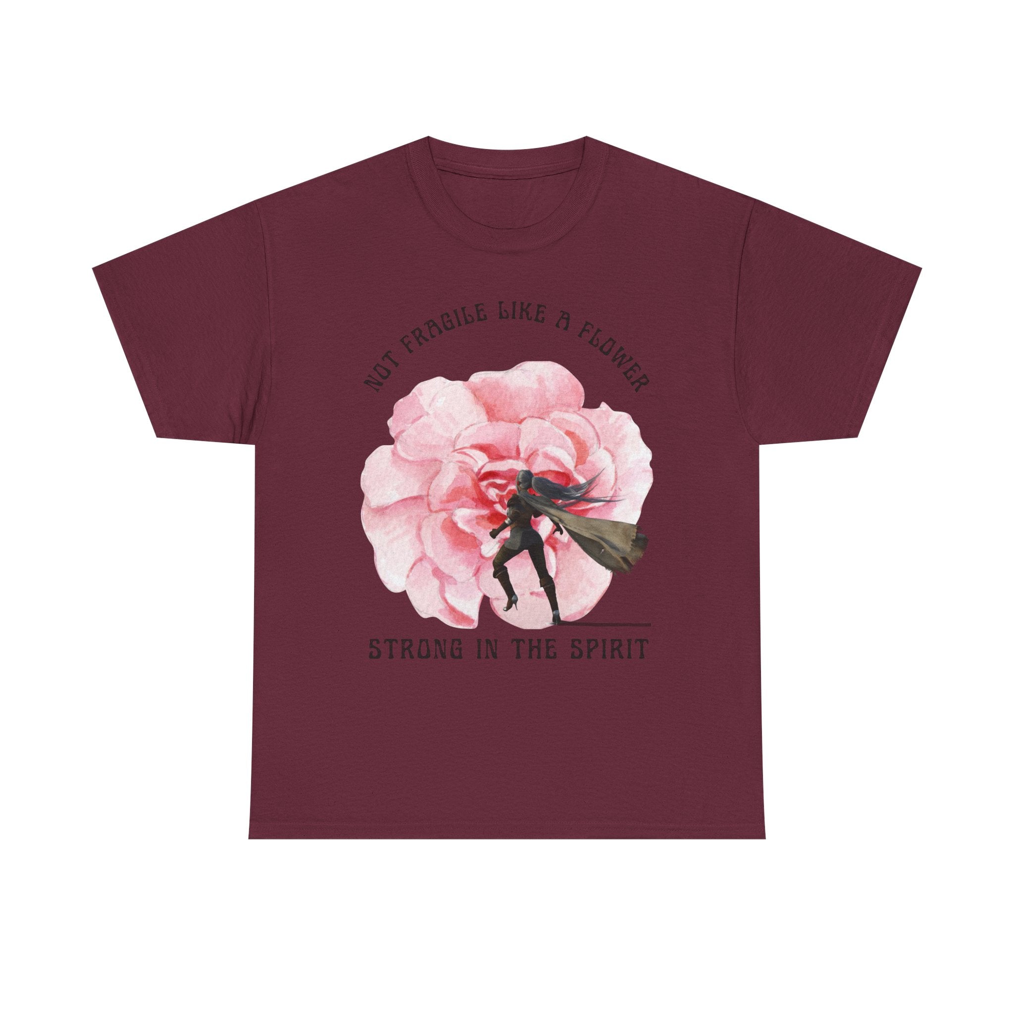 Floral Empowerment Tee, Not Fragile Like a Flower, Strong in the Spirit Shirt, Inspirational Unisex T-Shirt, Gift for Women, [...]