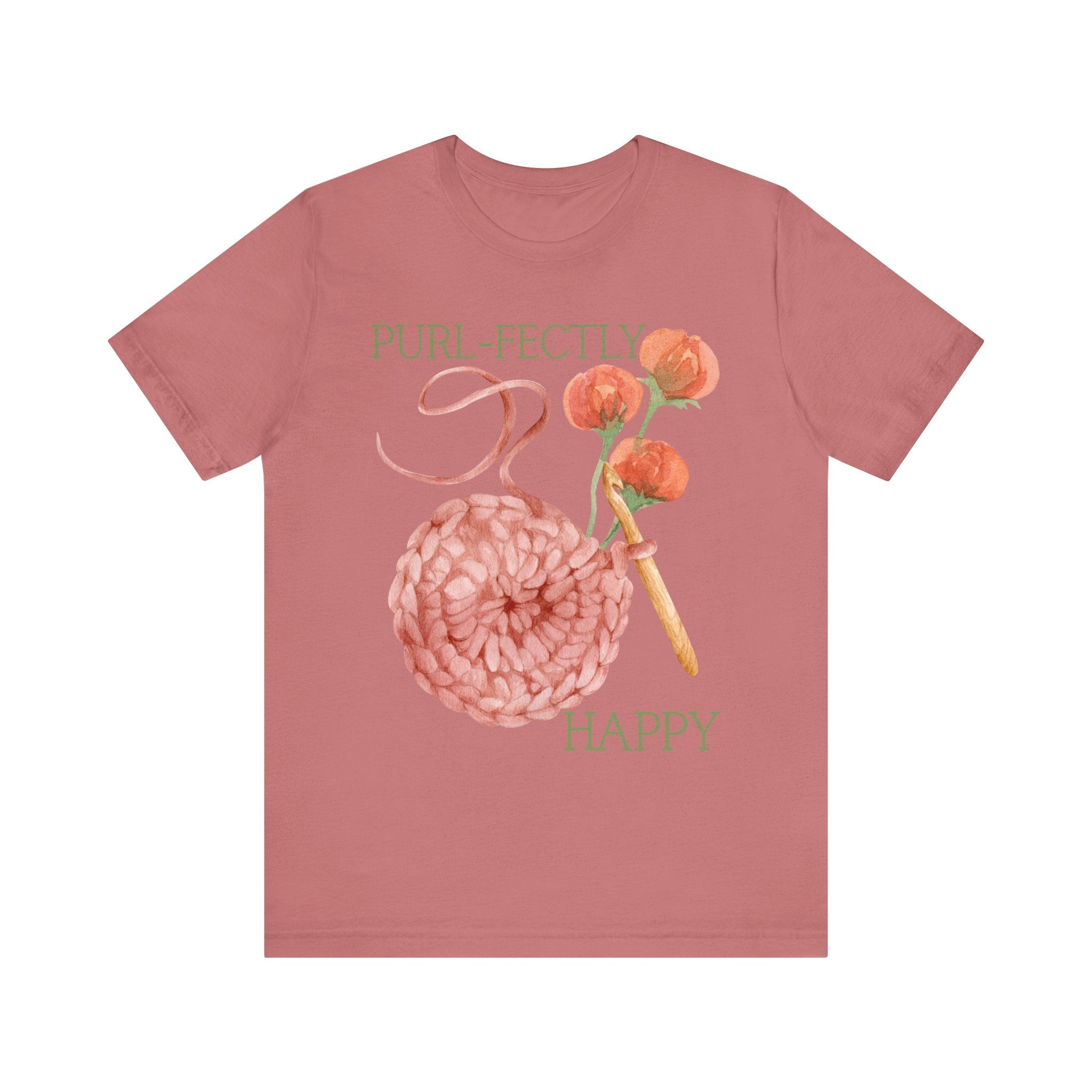Purl-fectly Happy Crafting Joy Tee -Unisex Short Sleeve Shirt
