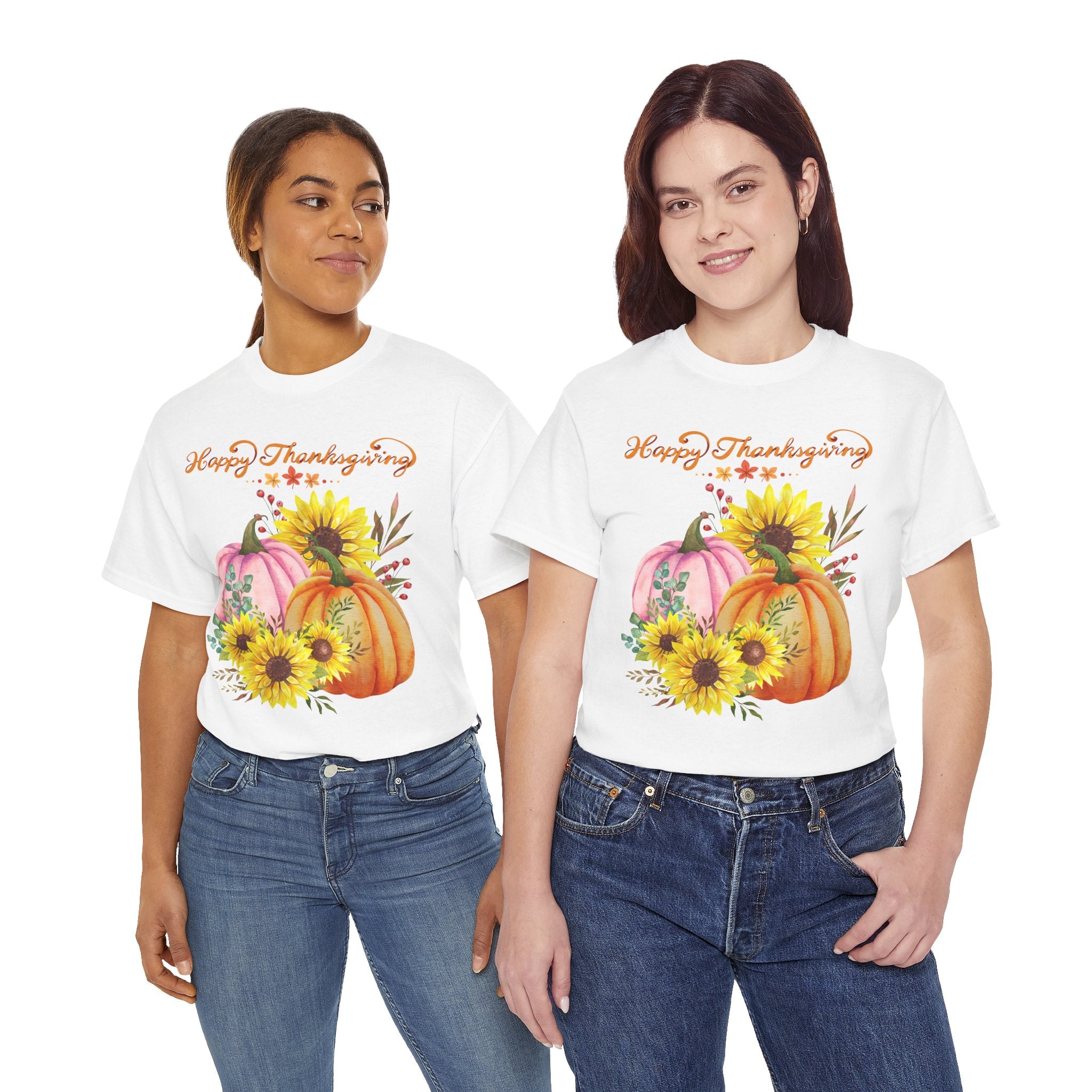 Thanksgiving T-shirts, Pumpkin Tee, Autumn Shirt, Unisex Fall Apparel, Holiday Gift, Cozy Outfit, Harvest Festival Clothing
