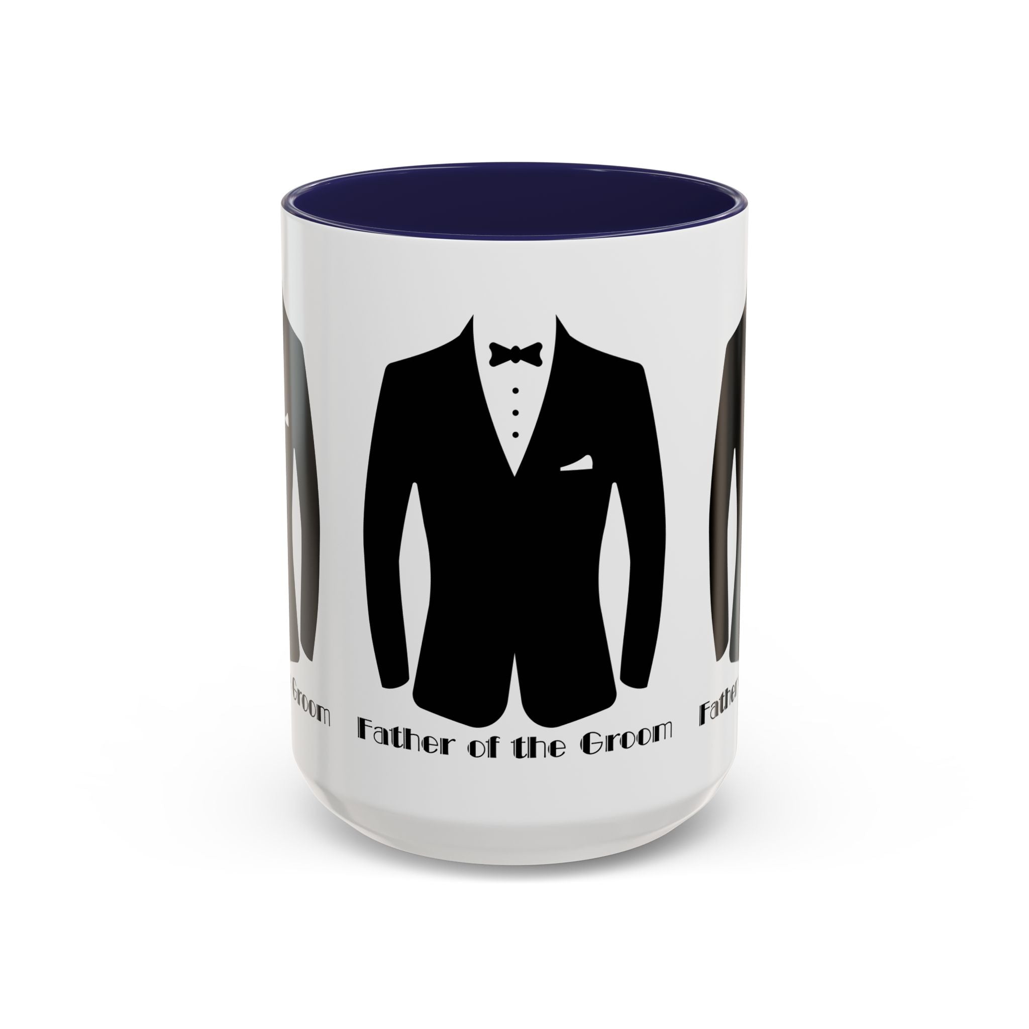 Father of the Groom Accent Coffee Mug 11/15 oz- Perfect Groomsmen Gift, Wedding Keepsake, Stylish Drinkware, Unique Wedding Favor
