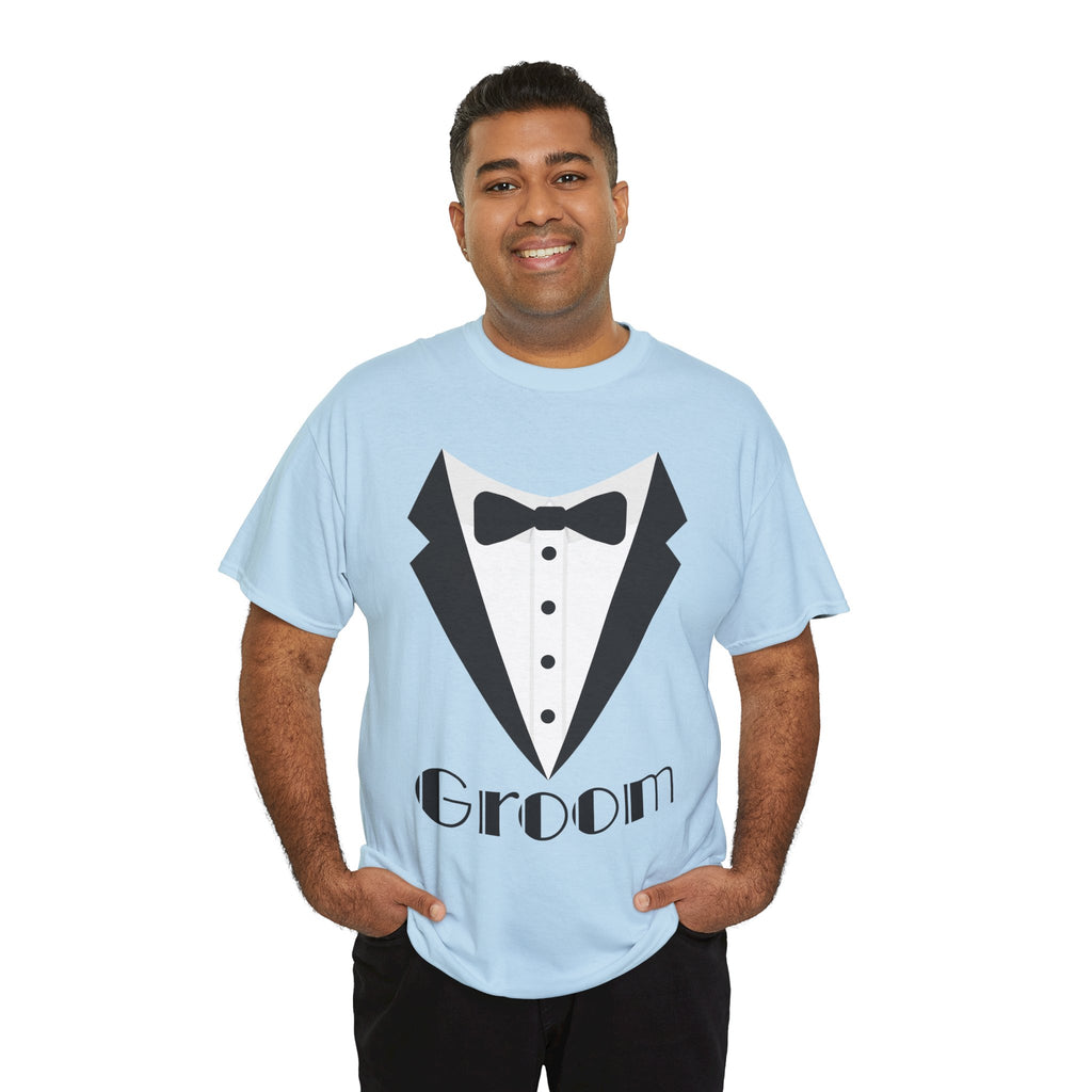 Groom T-Shirt, Unisex Heavy Cotton Tee for Weddings, Bachelor Parties, Groomsmen Gifts, Casual Wear, Bridal Showers