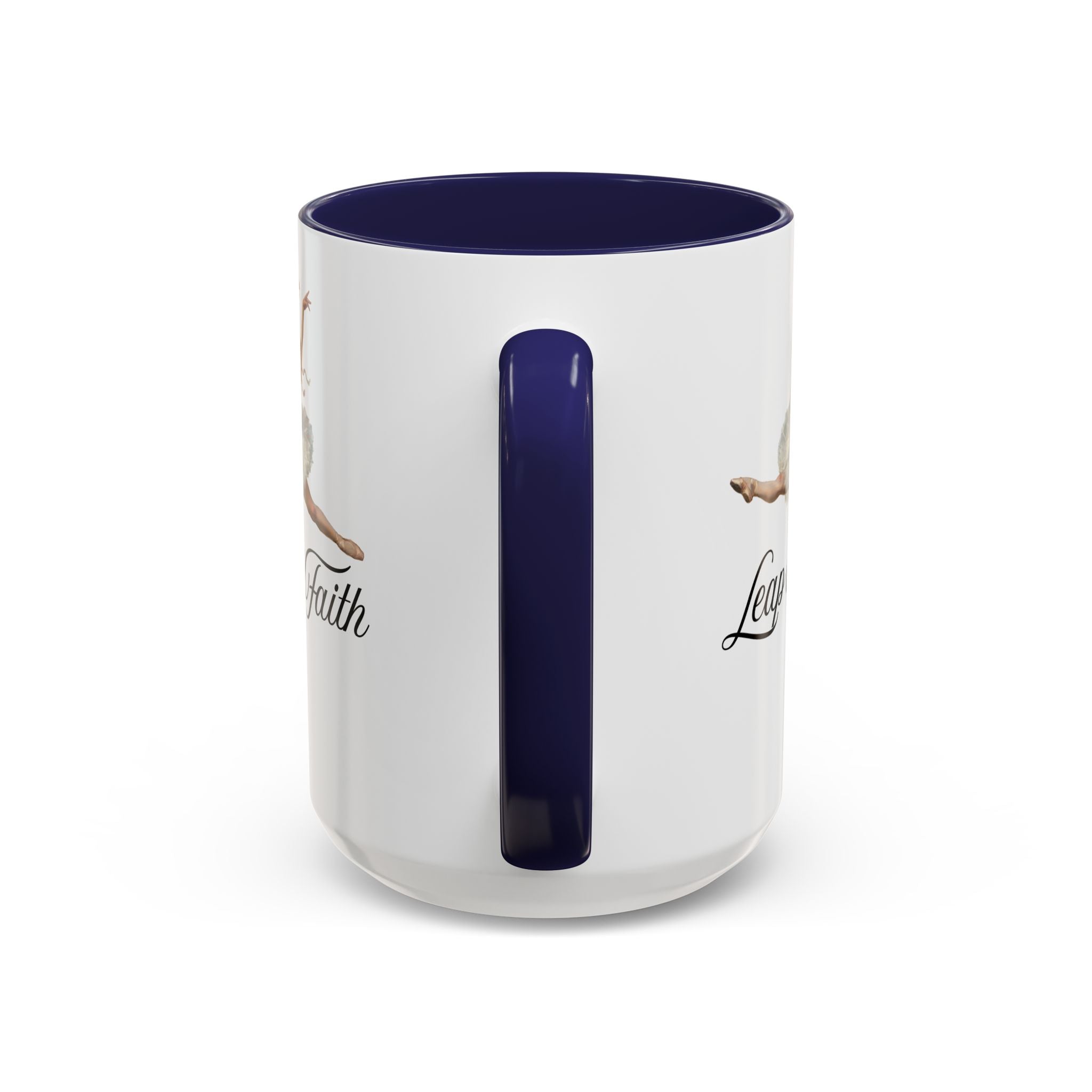 Ballet-Themed Coffee Mug 15 oz : Leap of Faith, Perfect Gift for Dancers, Inspirational Cup for Performers, Motivational Decor, Dance Lover's Mug