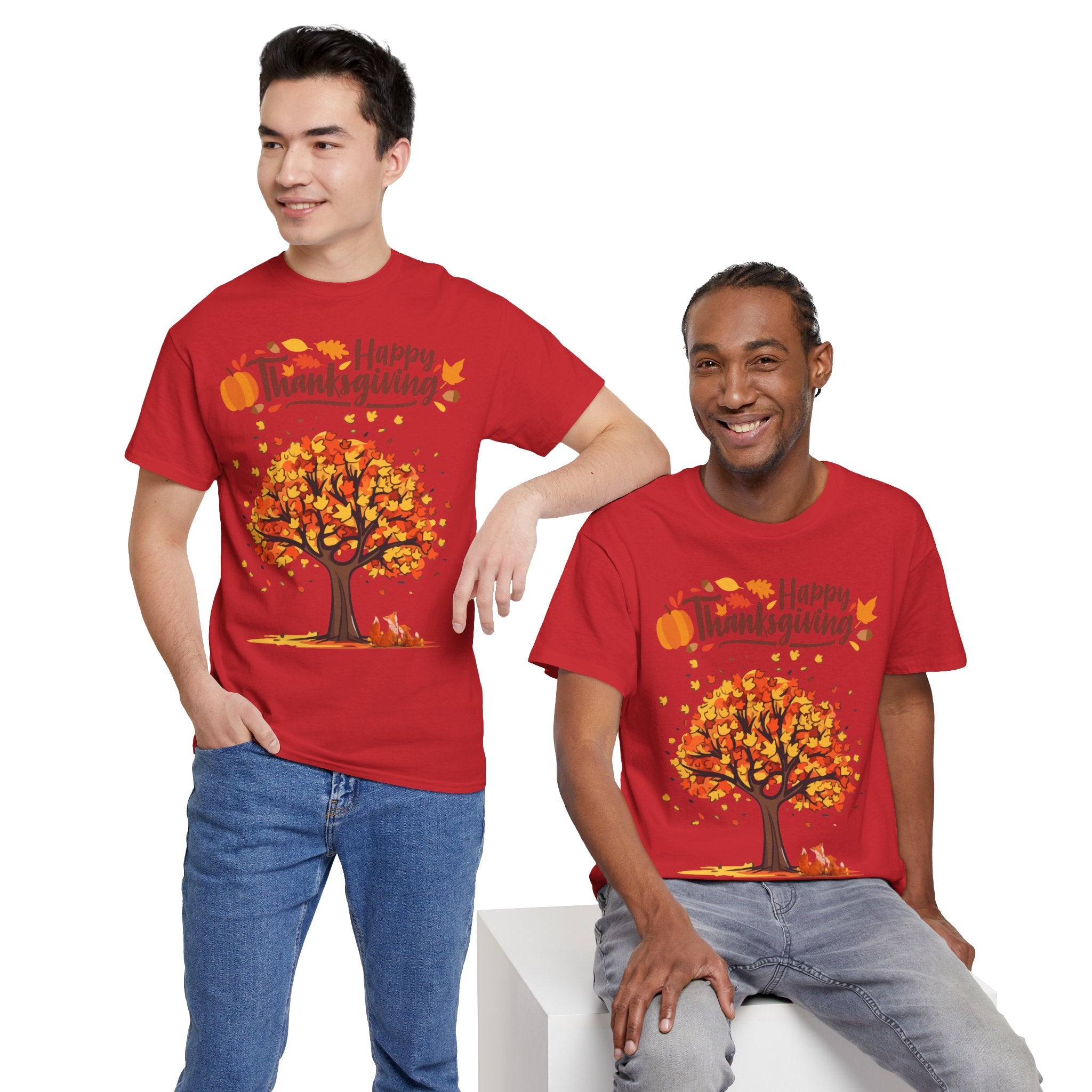 Thanksgiving Tree Tee, Autumn Shirt, Fall Apparel, Family Gathering Top, Seasonal Wear, Thanksgiving Gift