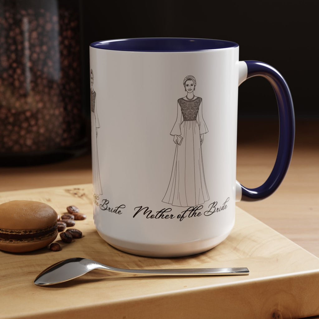 Mother of the Bride -Accent Coffee Mug (11, 15oz)