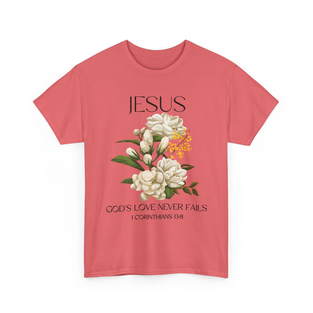 Faith-Inspired Unisex Heavy Cotton Tee - 'God's Love Never Fails' | Christian Apparel, Religious T-Shirt, Gift for Believers, [...]