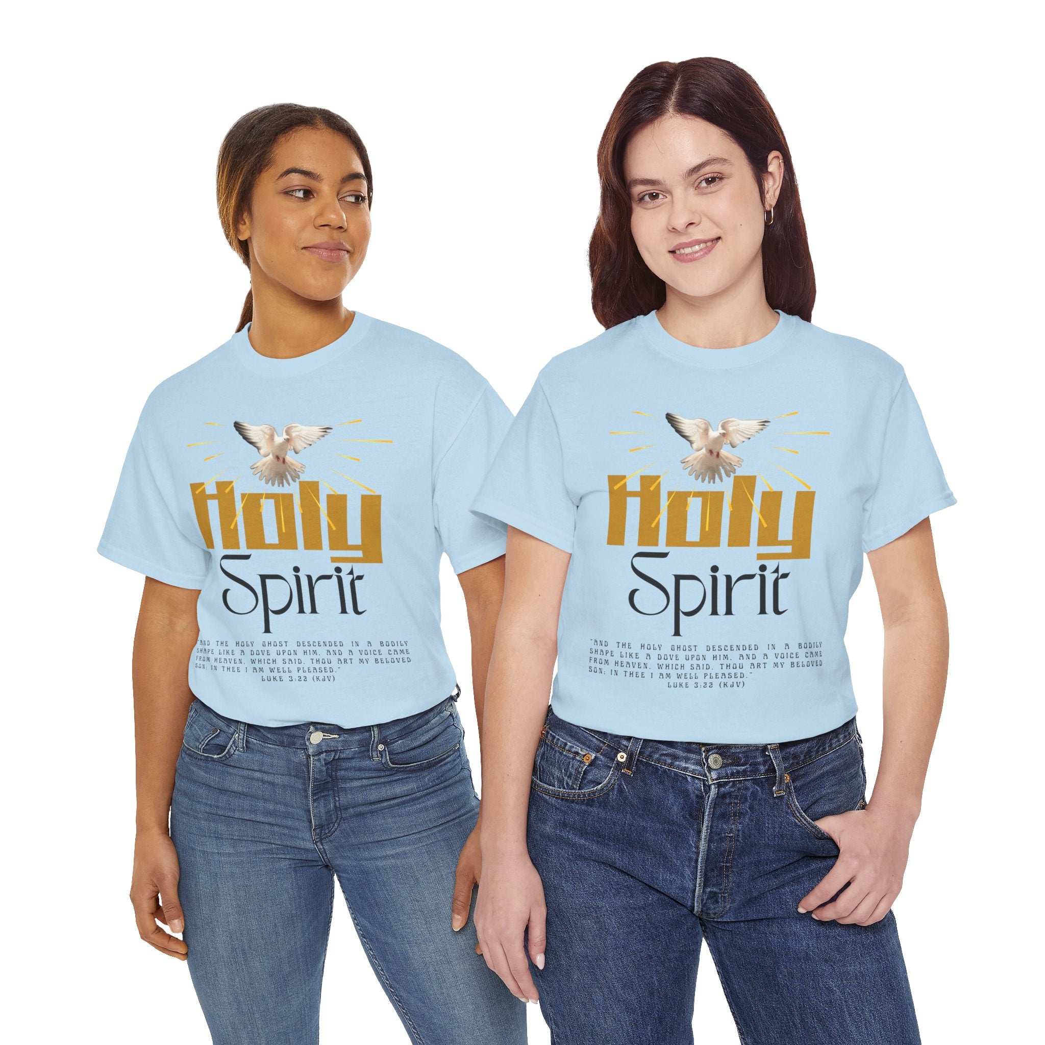 Christian T-shirts, Holy Spirit Unisex Heavy Cotton Tee, Inspirational T-Shirt for Faith Celebration, Christian Gift, Spiritual Attire, Religious Apparel