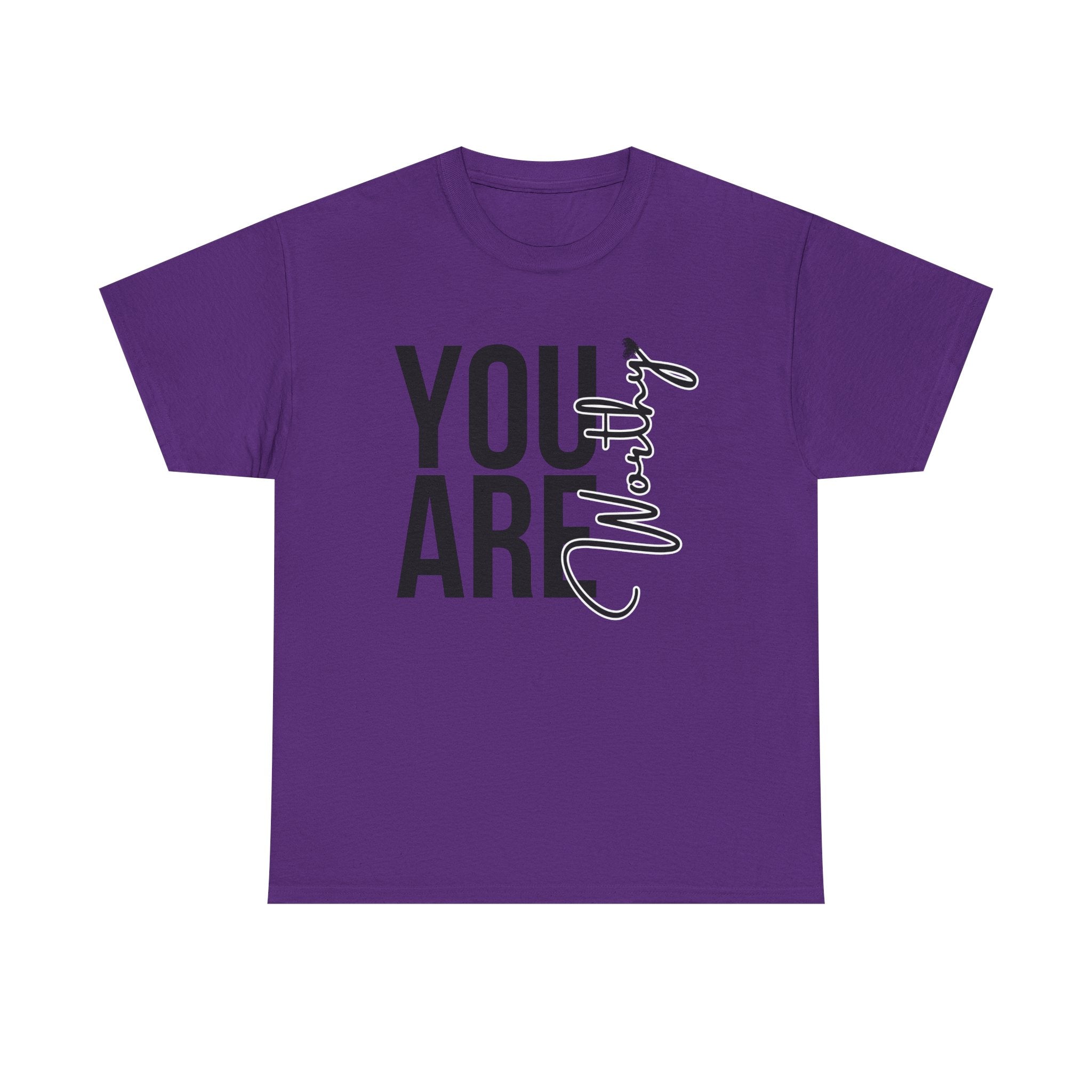 You Are Worthy Unisex Heavy Cotton Tee, Motivational Quote Shirt, Gift for Friends, Self-Love Tee, Uplifting Apparel, Positive [...]
