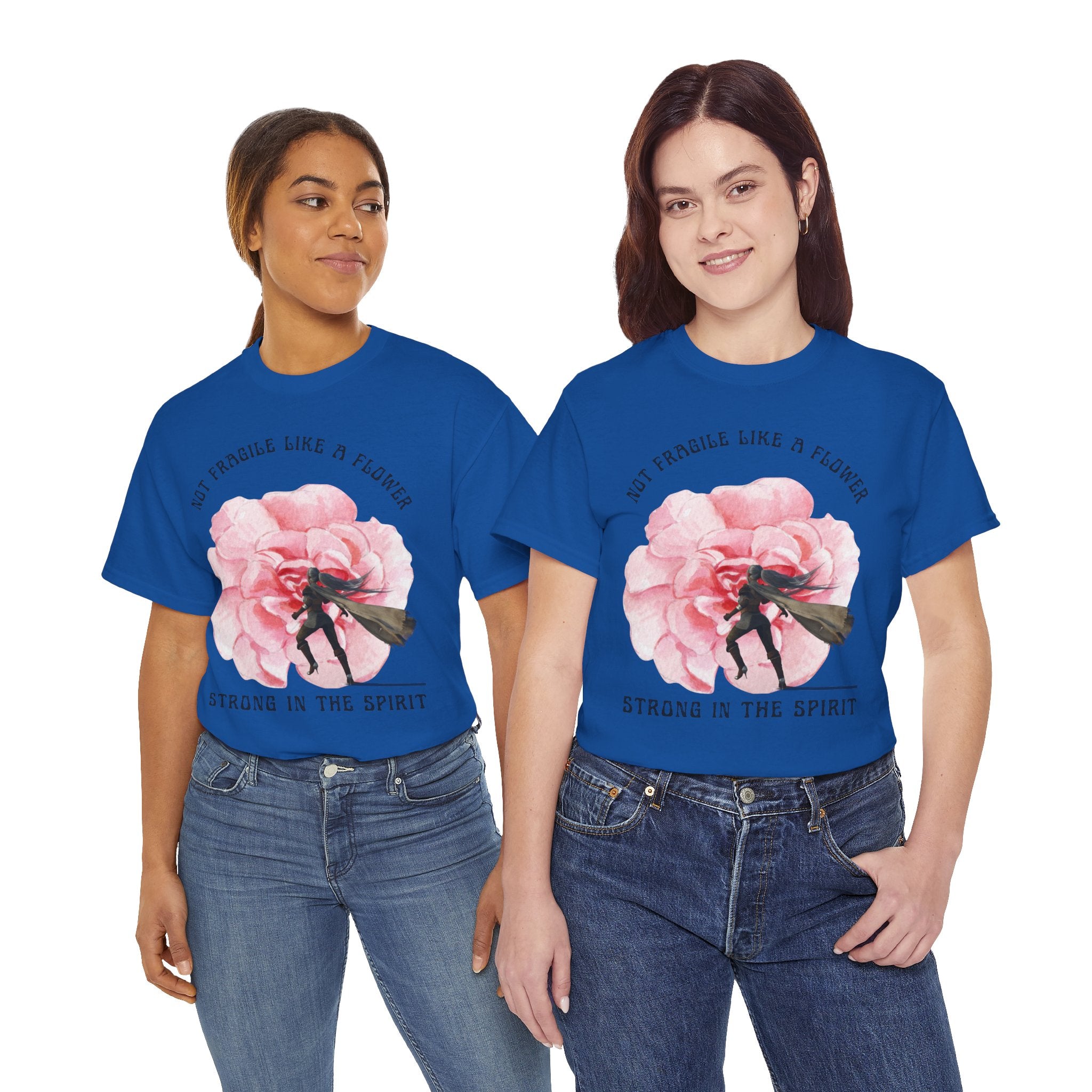 Floral Empowerment Tee, Not Fragile Like a Flower, Strong in the Spirit Shirt, Inspirational Unisex T-Shirt, Gift for Women, [...]