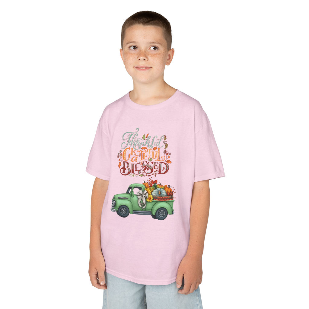 Blessed Fall Kids Tee, Adorable Autumn Shirt, Cute Harvest T-Shirt, Thanksgiving Gift for Kids, Comfy Cotton Youth Apparel