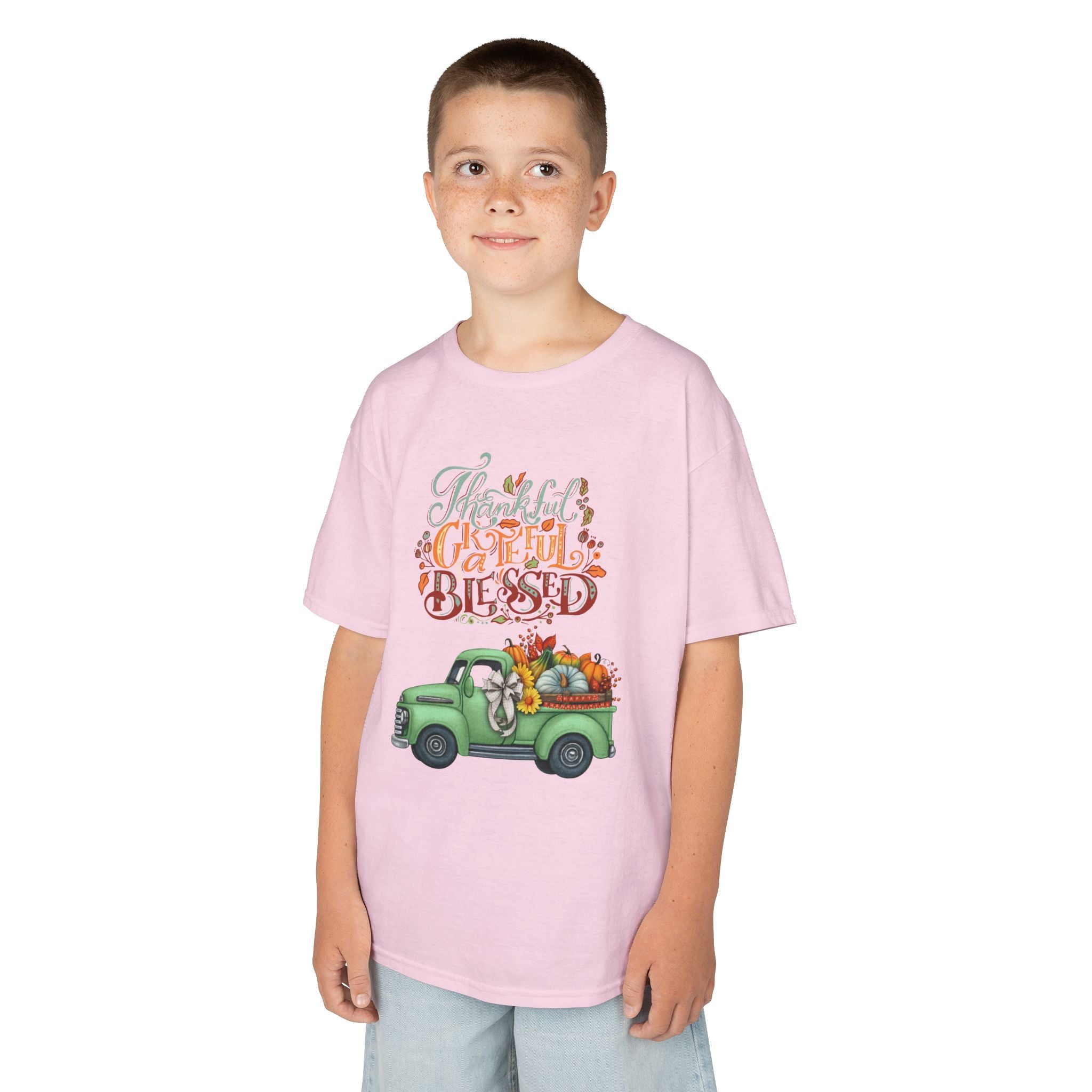 Blessed Fall Kids Tee, Adorable Autumn Shirt, Cute Harvest T-Shirt, Thanksgiving Gift for Kids, Comfy Cotton Youth Apparel