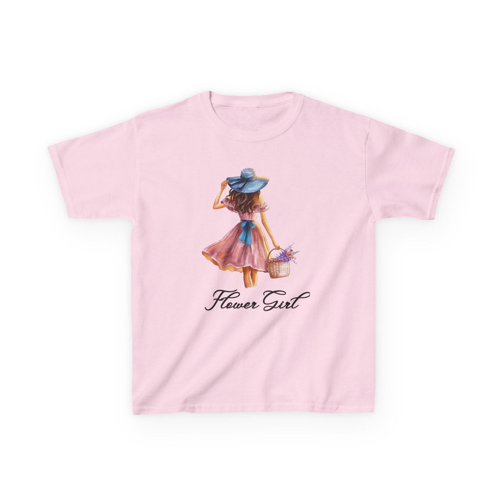 Flower Girl Kids Tee, Cute Kids T-Shirt, Spring Fashion, Outdoor Playwear, Children's Gift, Floral Design