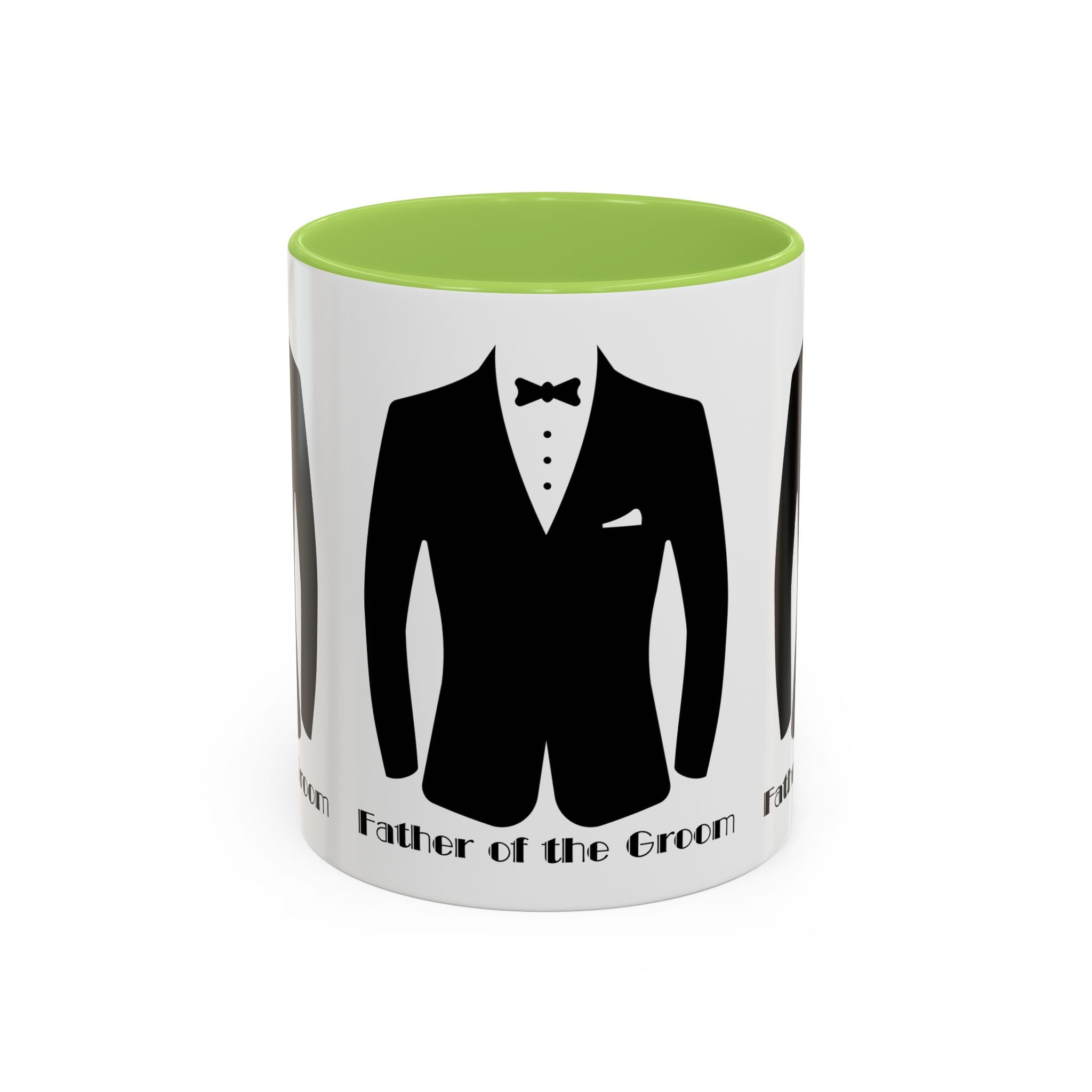 Father of the Groom Accent Coffee Mug 11/15 oz- Perfect Groomsmen Gift, Wedding Keepsake, Stylish Drinkware, Unique Wedding Favor