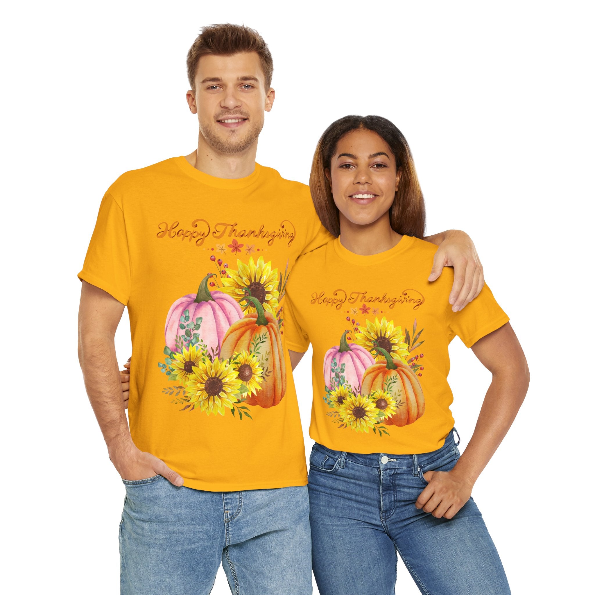 Thanksgiving T-shirts, Pumpkin Tee, Autumn Shirt, Unisex Fall Apparel, Holiday Gift, Cozy Outfit, Harvest Festival Clothing
