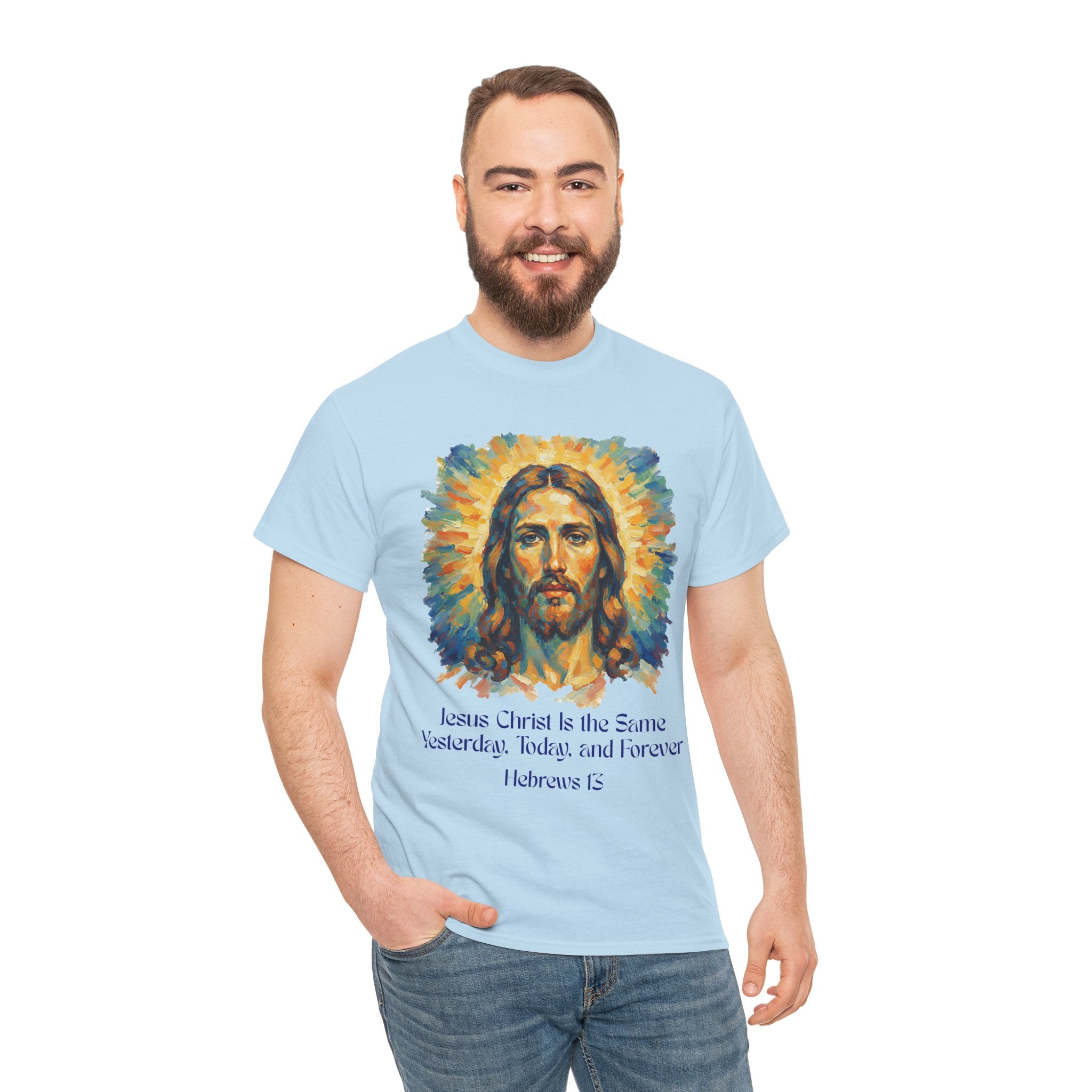 Jesus Portrait – Van Gogh Inspired Style Religious Inspirational Tee - Jesus Christ Design, Faith Shirt, Christian Clothing, Birthday Gift, Everyday Wear