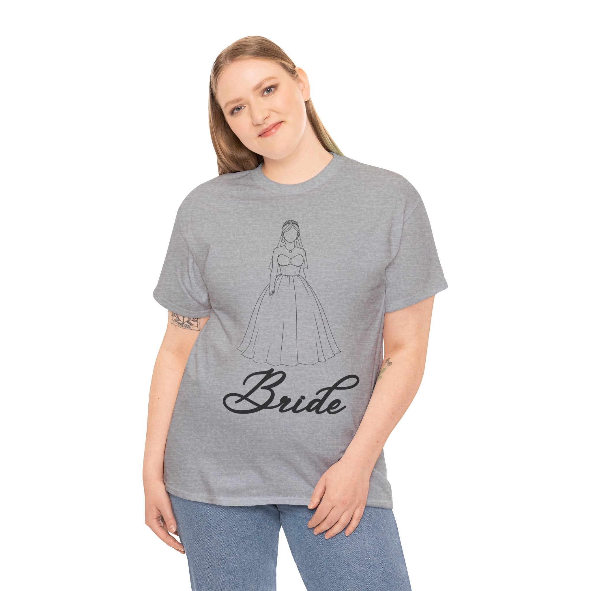 Bride Graphic Unisex Heavy Cotton Tee, Wedding Shirt, Bridal Party Gift, Engagement Celebration, Bride-to-Be Apparel, Wedding Day Outfit