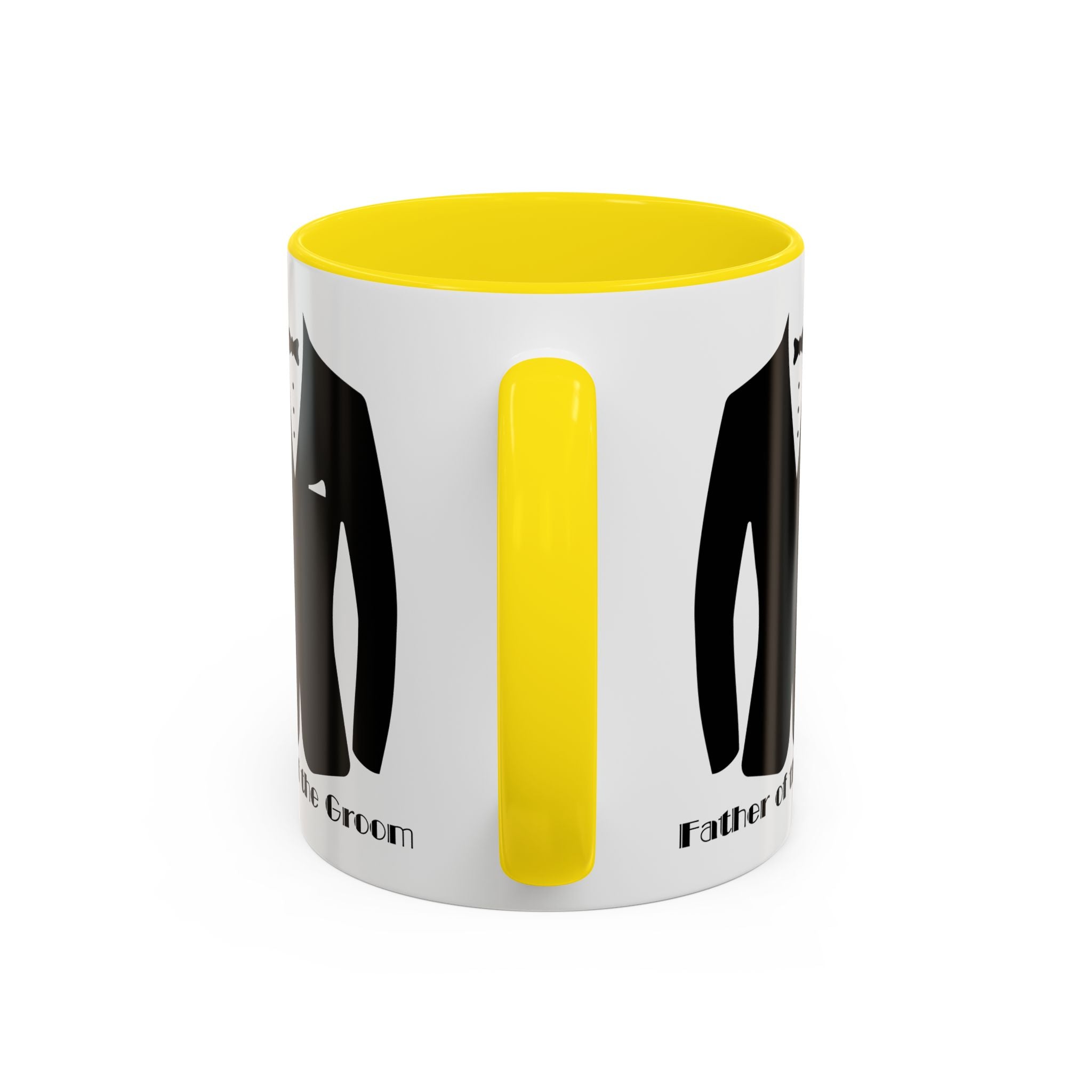 Father of the Groom Accent Coffee Mug 11/15 oz- Perfect Groomsmen Gift, Wedding Keepsake, Stylish Drinkware, Unique Wedding Favor