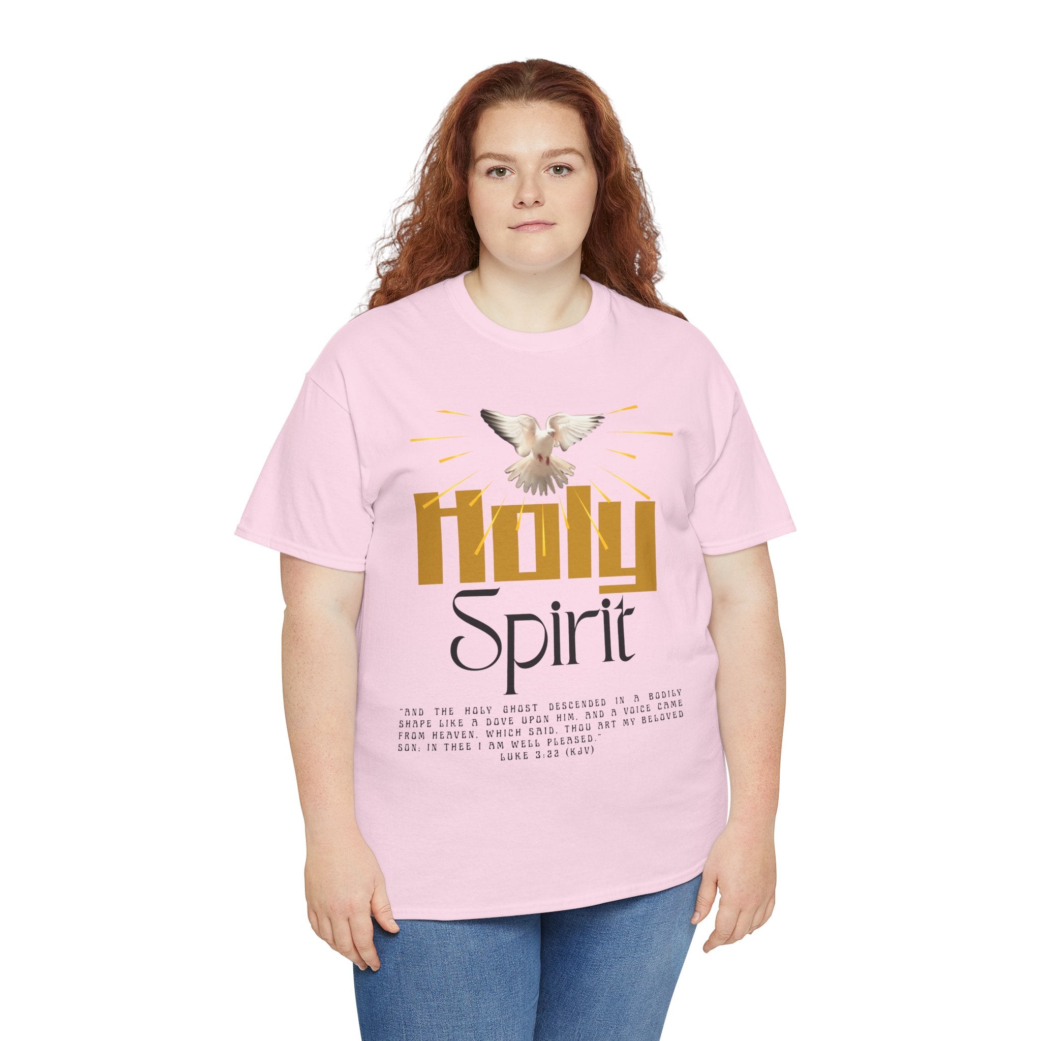 Christian T-shirts, Holy Spirit Unisex Heavy Cotton Tee, Inspirational T-Shirt for Faith Celebration, Christian Gift, Spiritual Attire, Religious Apparel