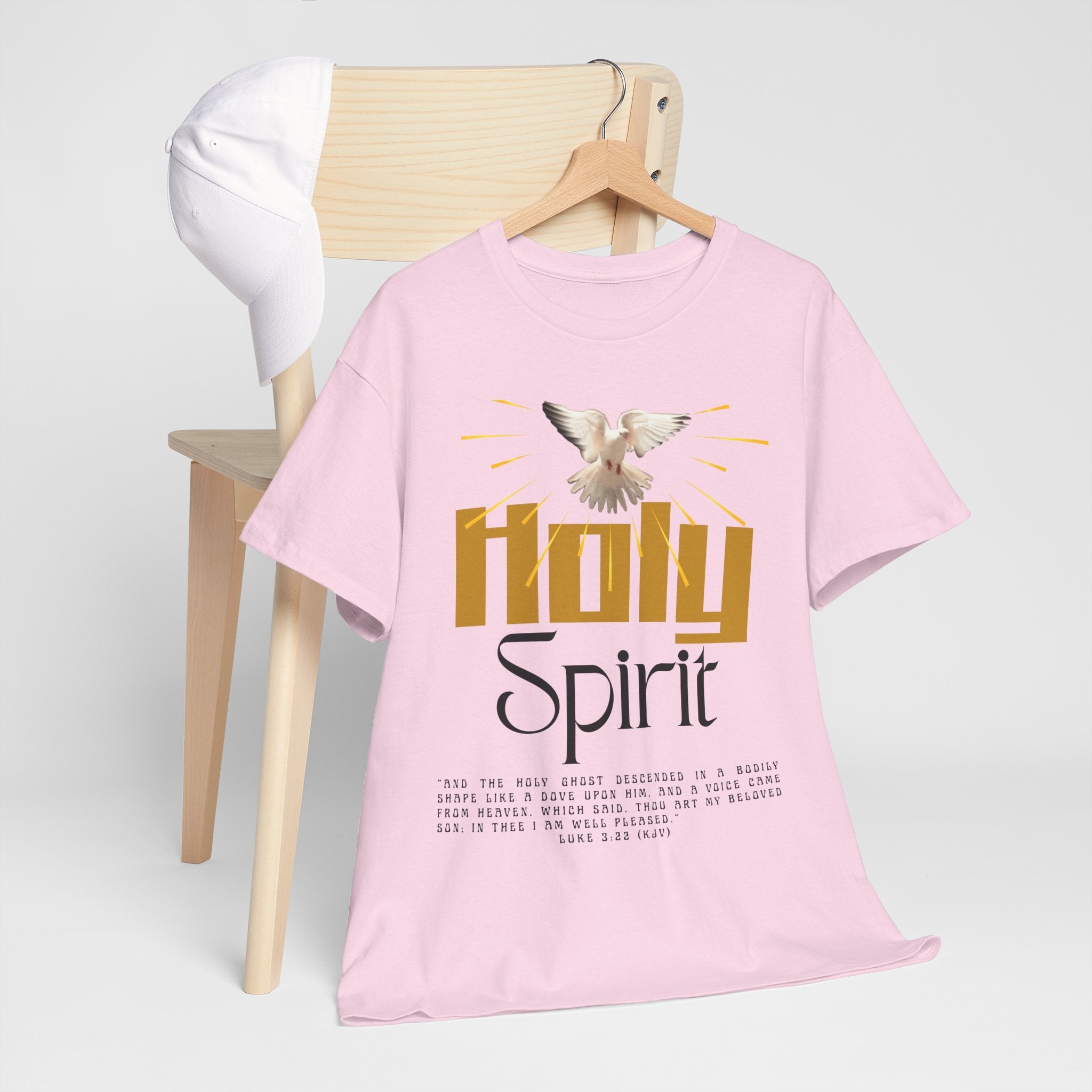 Christian T-shirts, Holy Spirit Unisex Heavy Cotton Tee, Inspirational T-Shirt for Faith Celebration, Christian Gift, Spiritual Attire, Religious Apparel