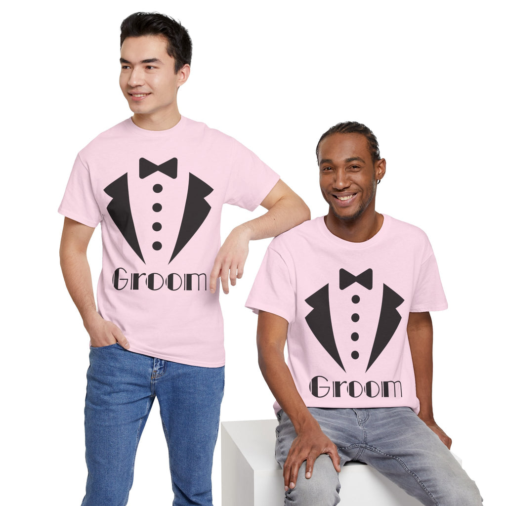 Groom T-Shirt - Unisex Heavy Cotton Tee for Weddings, Bachelor Parties, Groomsmen Gifts, Engagements, Bridal Showers