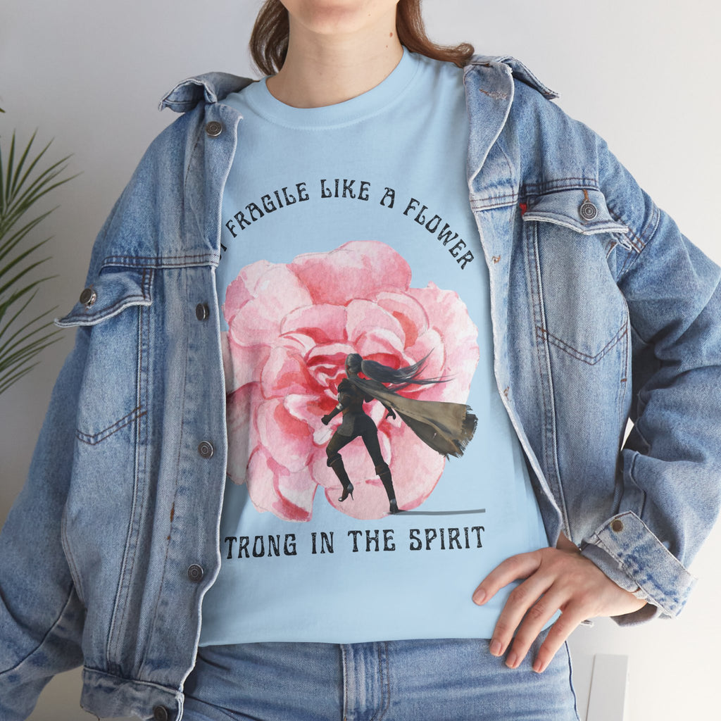 Floral Empowerment Tee, Not Fragile Like a Flower, Strong in the Spirit Shirt, Inspirational Unisex T-Shirt, Gift for Women, [...]