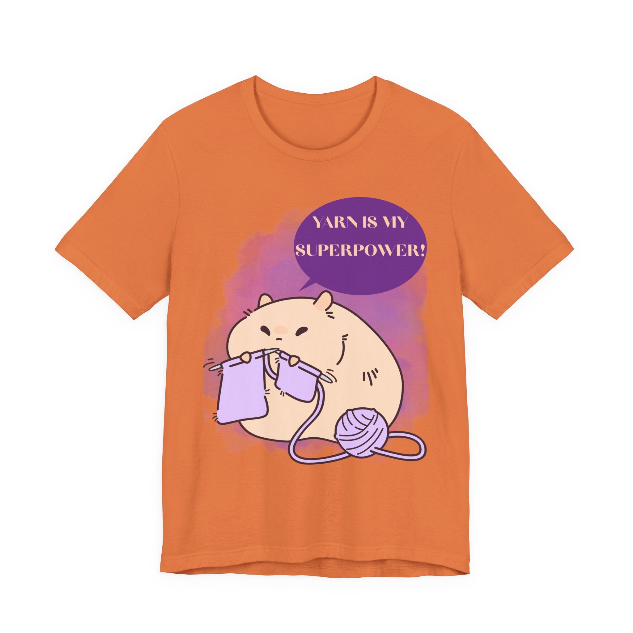 Yarn is my superpower! Crafty Knitting Tee for Crafters