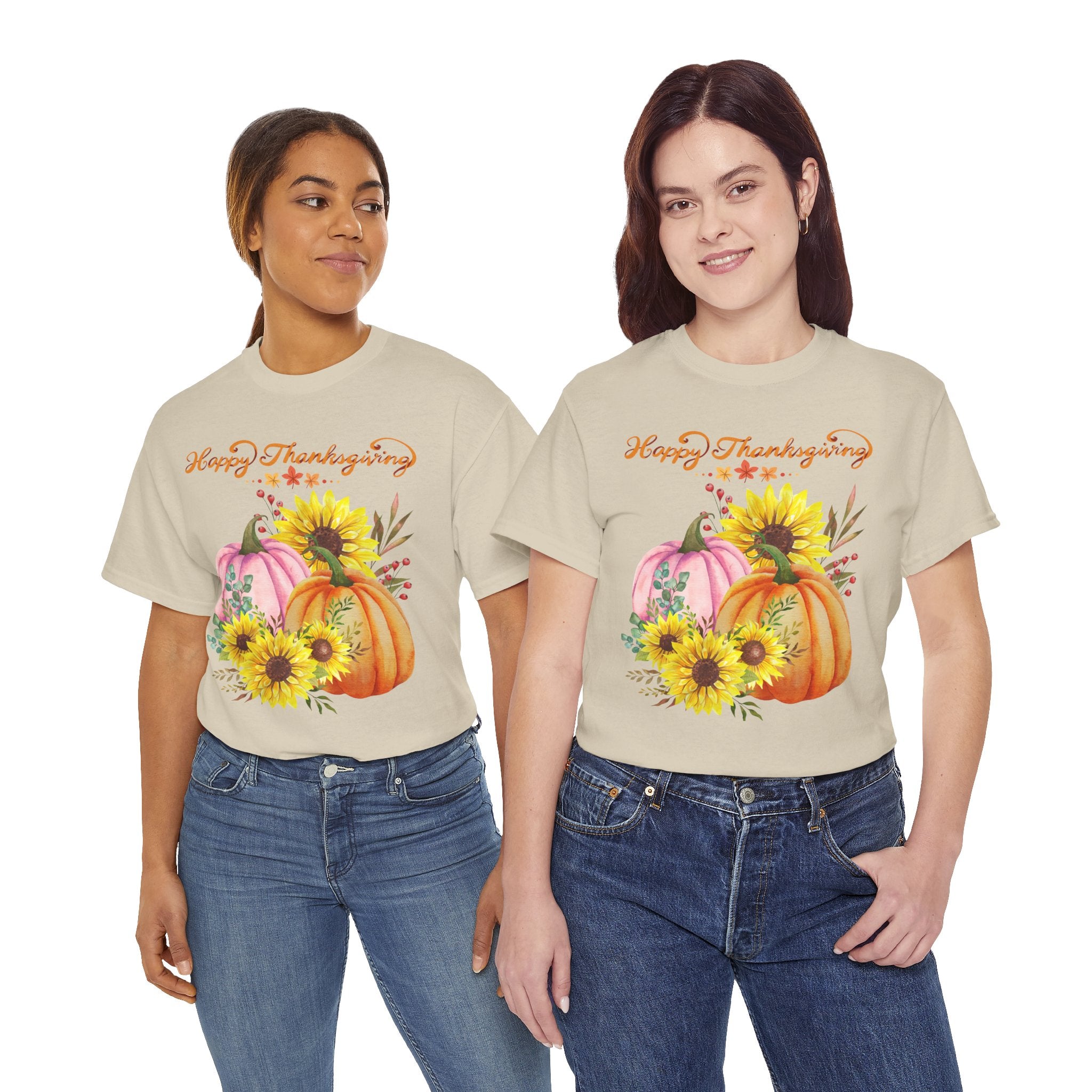 Thanksgiving T-shirts, Pumpkin Tee, Autumn Shirt, Unisex Fall Apparel, Holiday Gift, Cozy Outfit, Harvest Festival Clothing