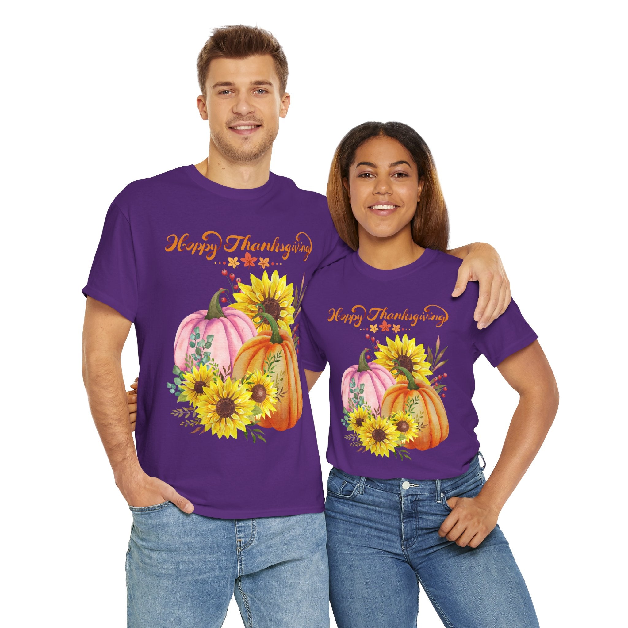 Thanksgiving T-shirts, Pumpkin Tee, Autumn Shirt, Unisex Fall Apparel, Holiday Gift, Cozy Outfit, Harvest Festival Clothing