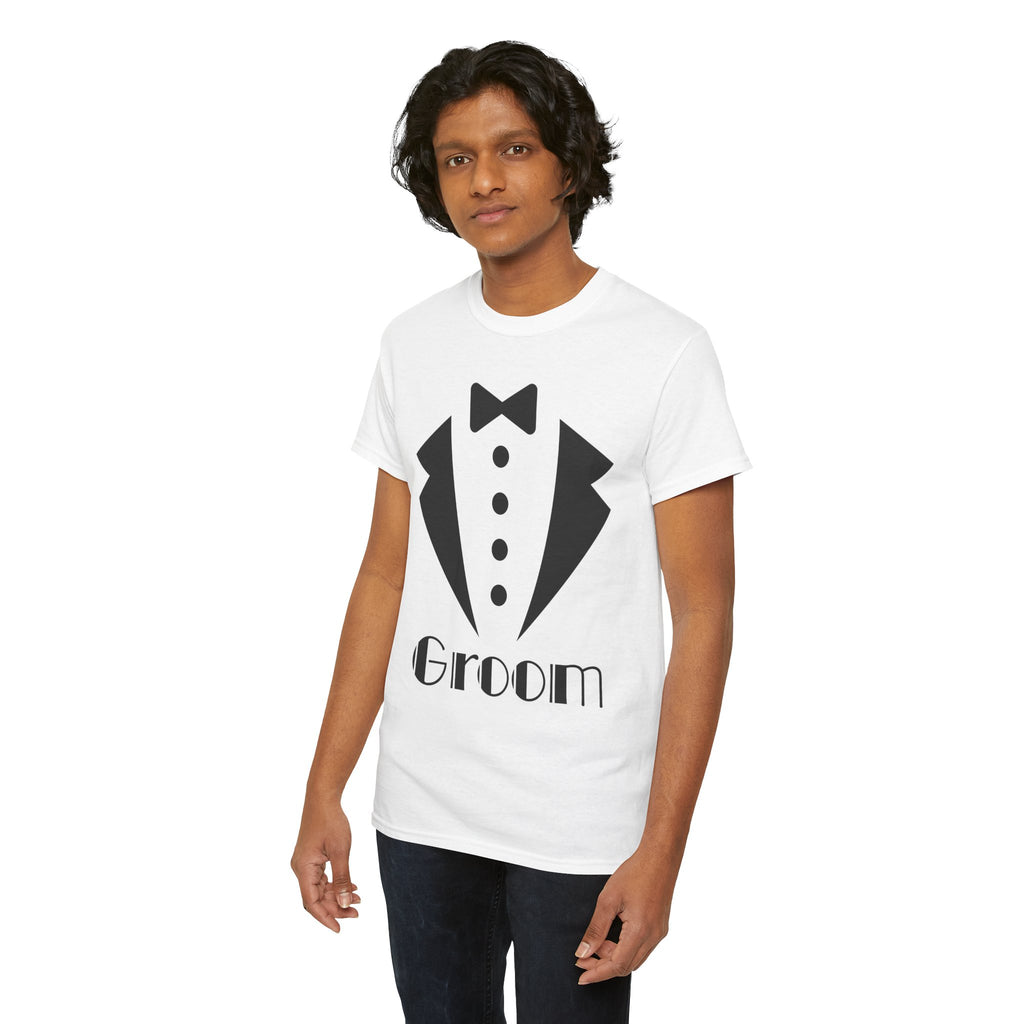 Groom T-Shirt - Unisex Heavy Cotton Tee for Weddings, Bachelor Parties, Groomsmen Gifts, Engagements, Bridal Showers