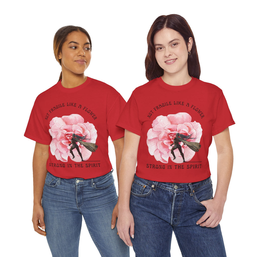 Floral Empowerment Tee, Not Fragile Like a Flower, Strong in the Spirit Shirt, Inspirational Unisex T-Shirt, Gift for Women, [...]