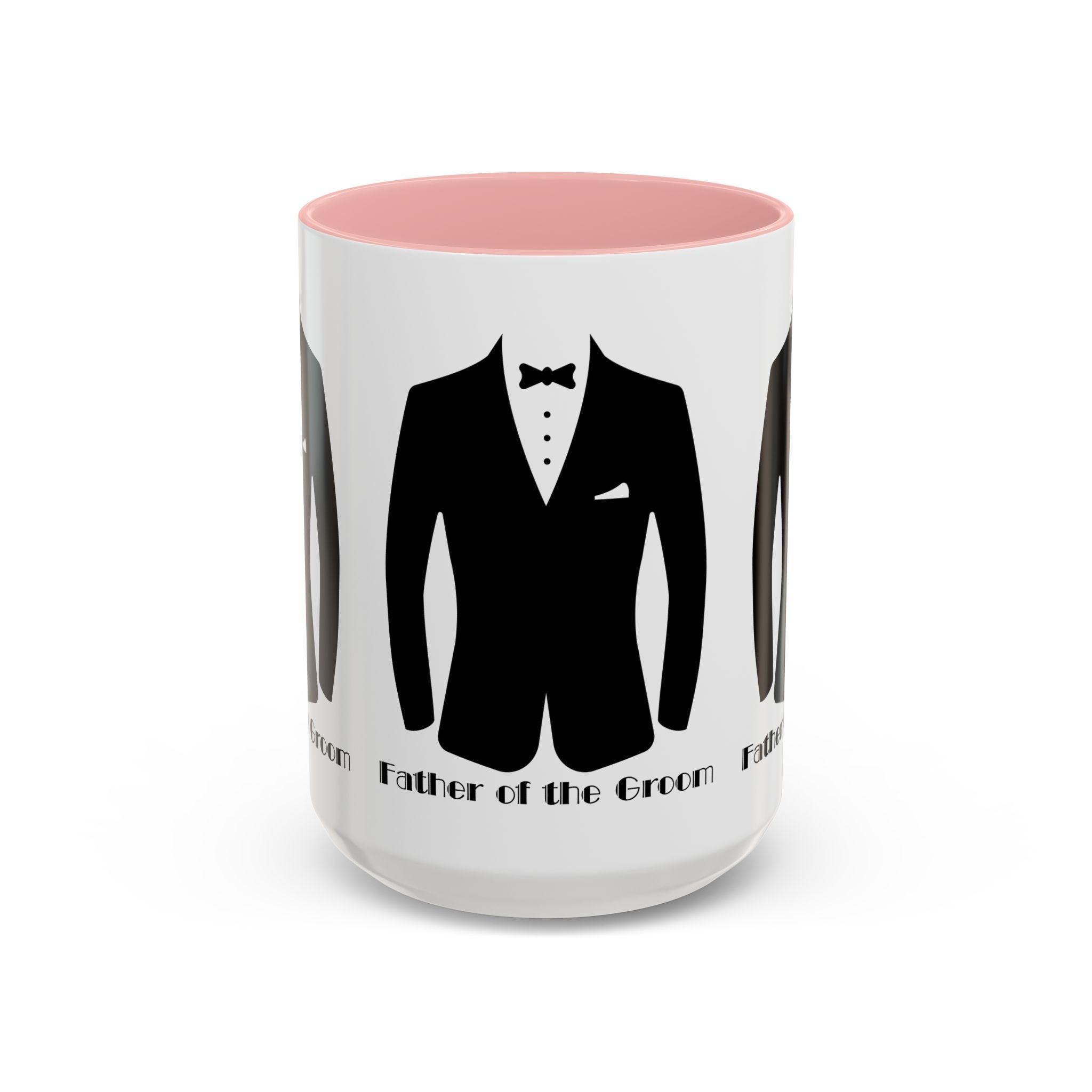 Father of the Groom Accent Coffee Mug 11/15 oz- Perfect Groomsmen Gift, Wedding Keepsake, Stylish Drinkware, Unique Wedding Favor