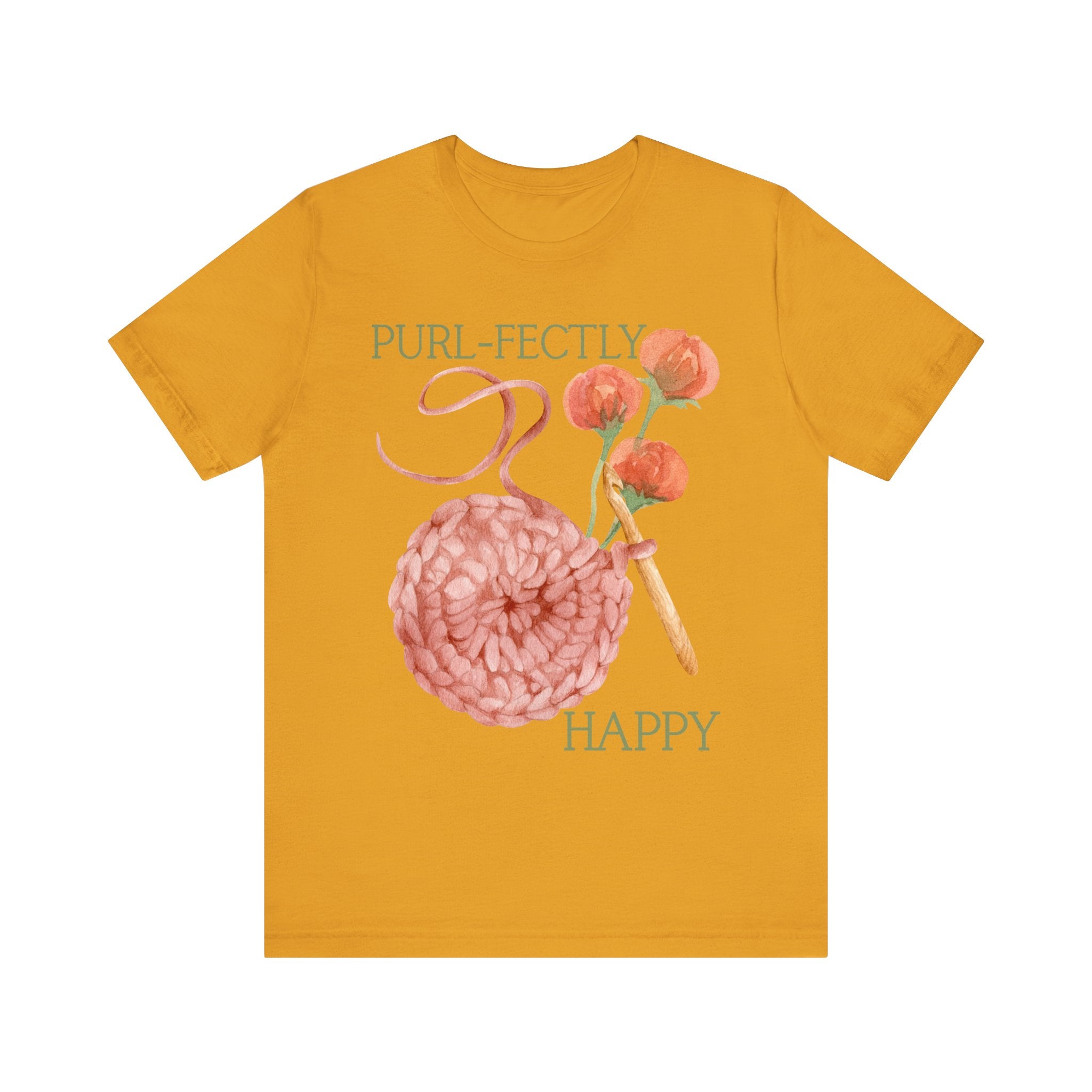 Purl-fectly Happy Crafting Joy Tee -Unisex Short Sleeve Shirt