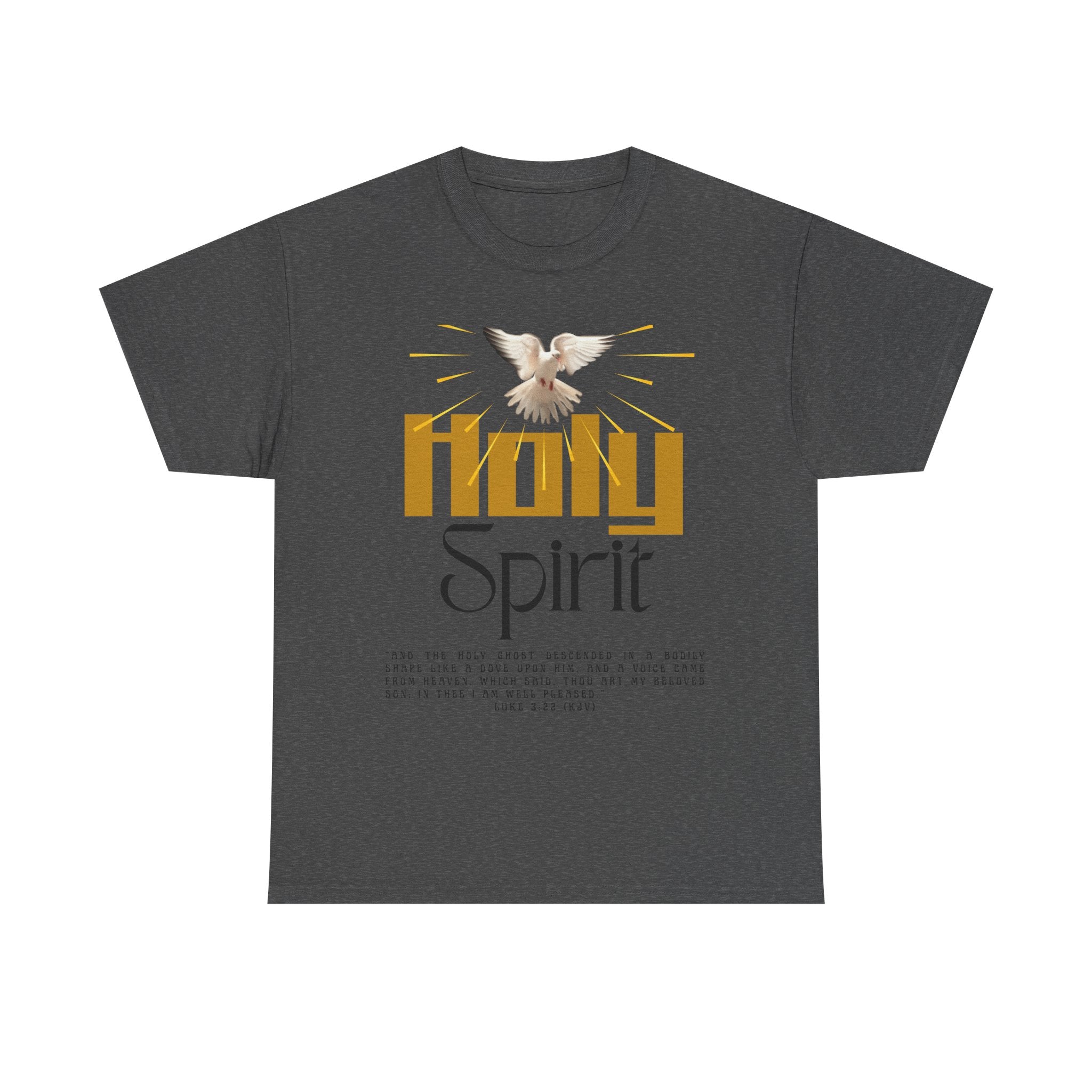 Christian T-shirts, Holy Spirit Unisex Heavy Cotton Tee, Inspirational T-Shirt for Faith Celebration, Christian Gift, Spiritual Attire, Religious Apparel