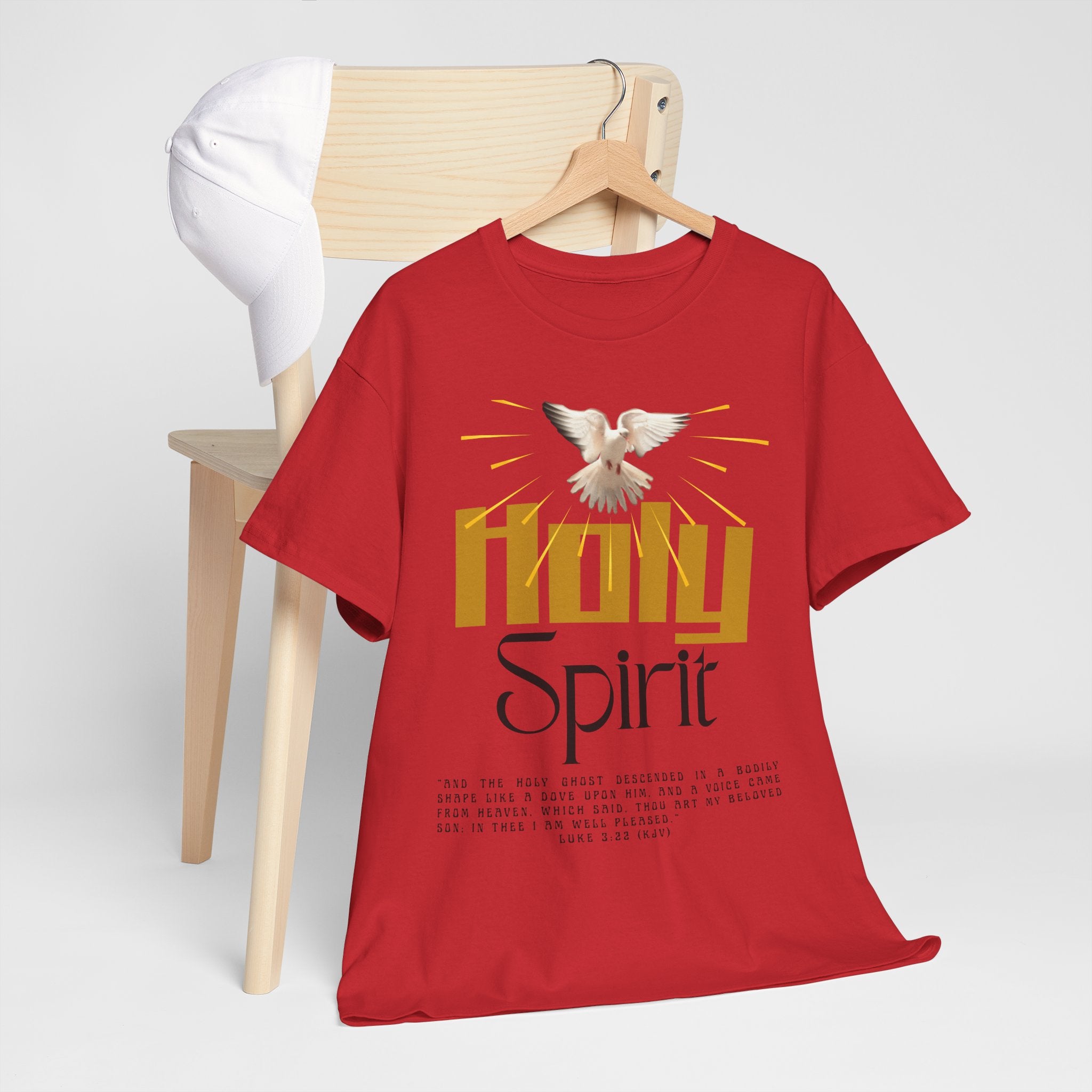 Christian T-shirts, Holy Spirit Unisex Heavy Cotton Tee, Inspirational T-Shirt for Faith Celebration, Christian Gift, Spiritual Attire, Religious Apparel
