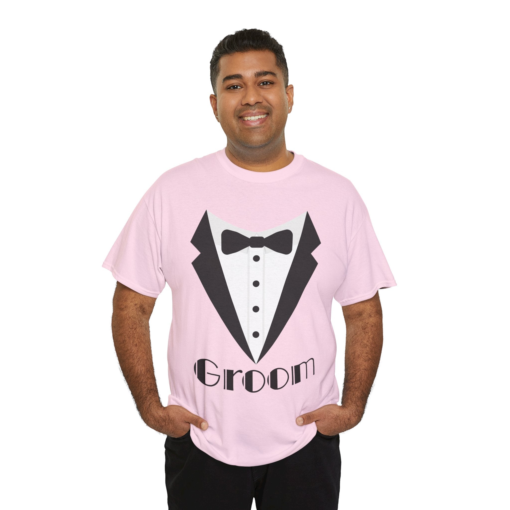 Groom T-Shirt, Unisex Heavy Cotton Tee for Weddings, Bachelor Parties, Groomsmen Gifts, Casual Wear, Bridal Showers