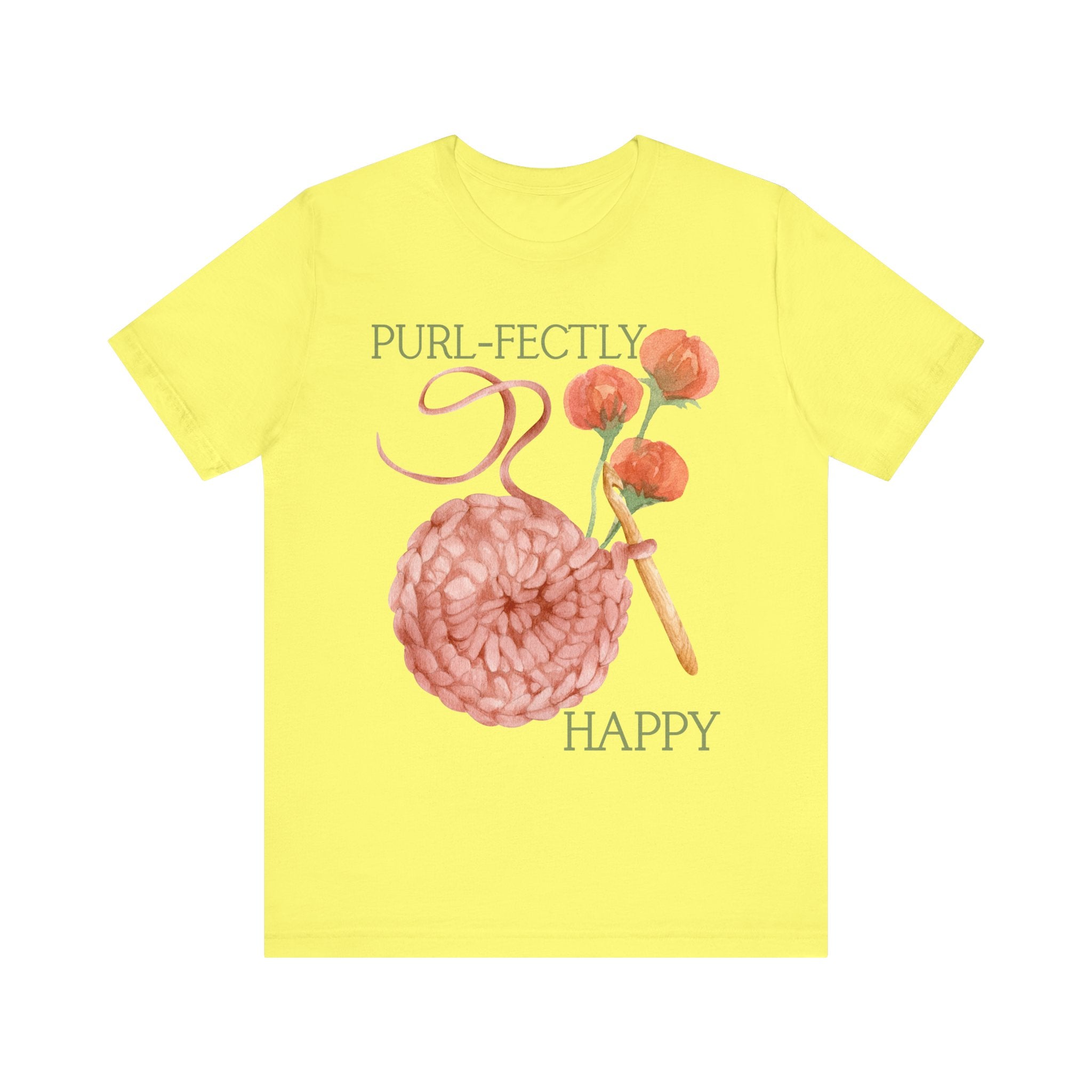 Purl-fectly Happy Crafting Joy Tee -Unisex Short Sleeve Shirt