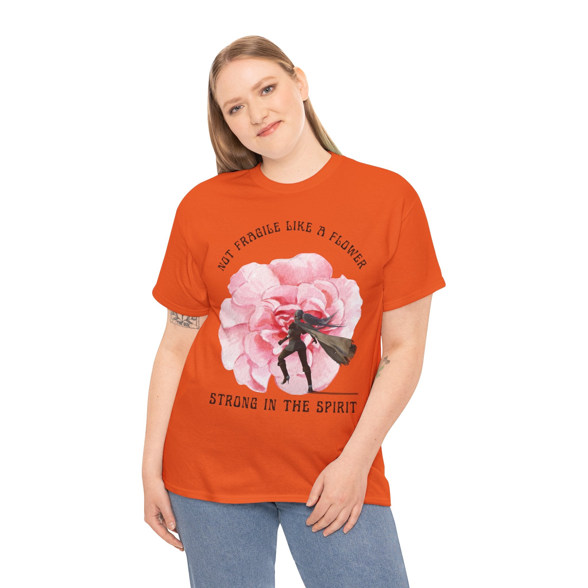 Floral Empowerment Tee, Not Fragile Like a Flower, Strong in the Spirit Shirt, Inspirational Unisex T-Shirt, Gift for Women, [...]