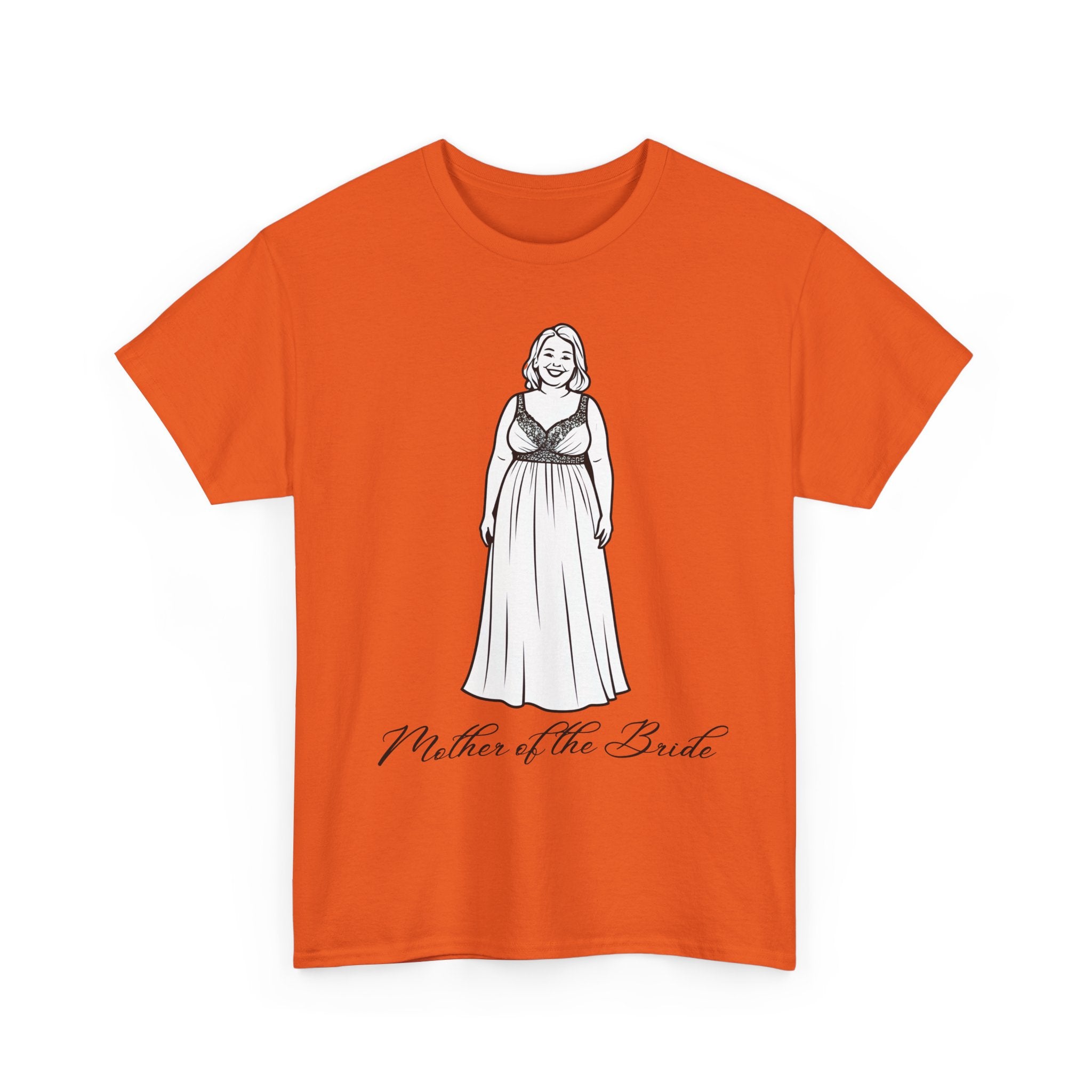Mother of the Bride Tee, Plus Size Wedding Shirt, Unisex Cotton T-Shirt, Bridal Party Gift, Fun Wedding Day Apparel