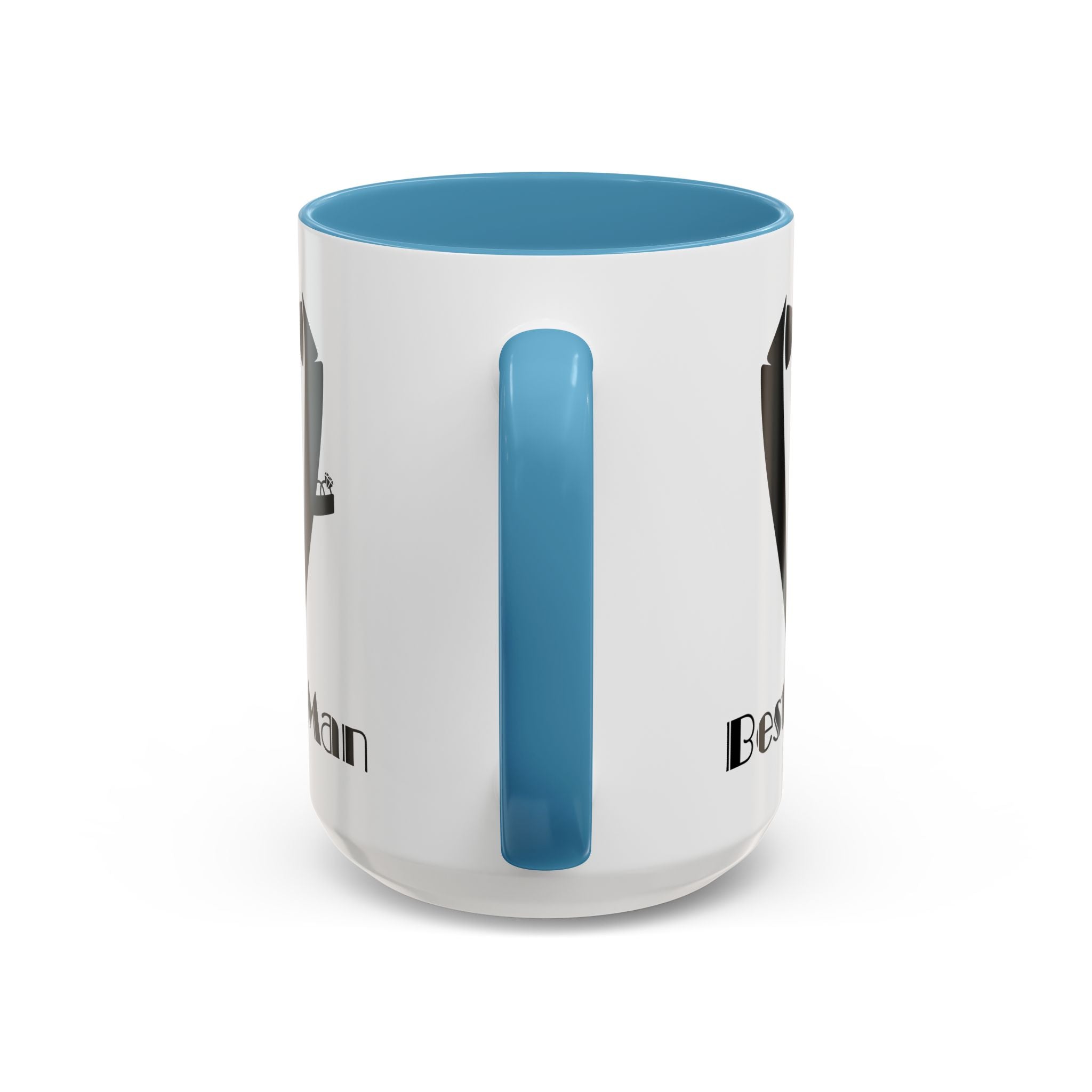 Best Man Accent Coffee Mug 11/15 oz, Groom’s Gift, Wedding Party Favor, Unique Best Man Gift, Black and White Coffee Cup