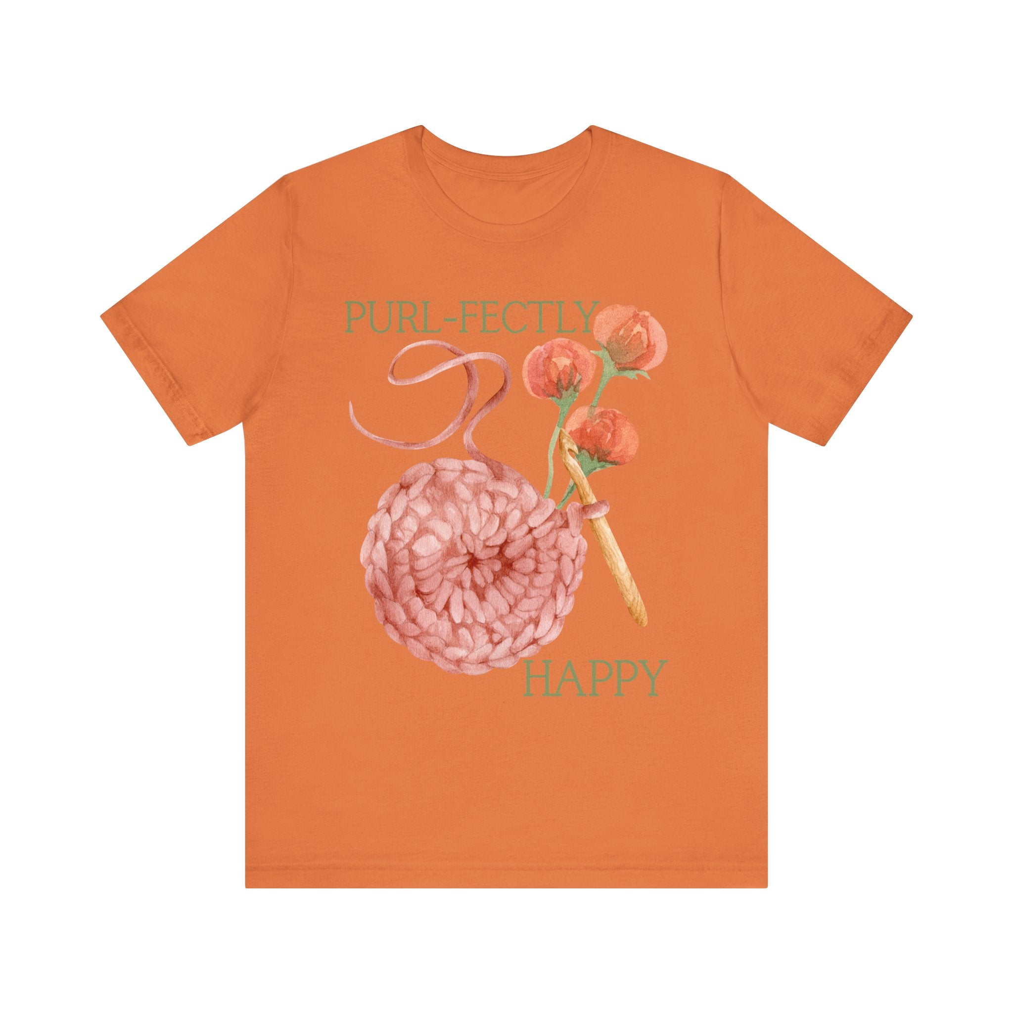 Purl-fectly Happy Crafting Joy Tee -Unisex Short Sleeve Shirt