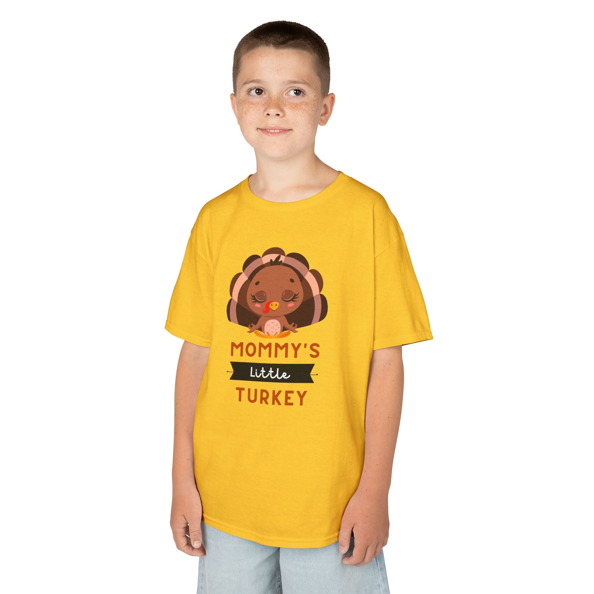 Kids Thanksgiving Tee, Mommy's Little Turkey Shirt, Fall Holiday Outfit, Thanksgiving Gift, Adorable Kids Fashion